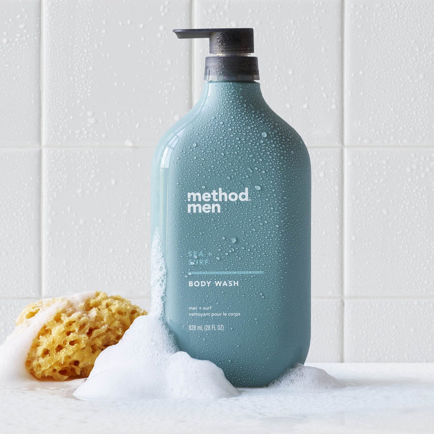 Method Men Body Wash, Sea and Surf Scent, Paraben and Phthalate Free, Quick-Lathering Cleansers, Cruelty Free, 28 oz Beauty & Personal Care Method