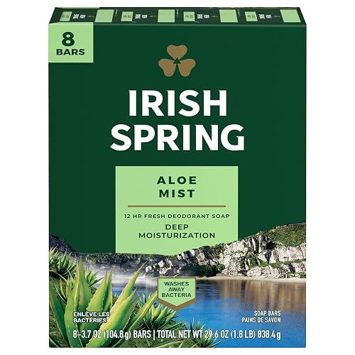 Irish Spring Aloe Bar Soap, 8 Count Beauty & Personal Care Irish Spring