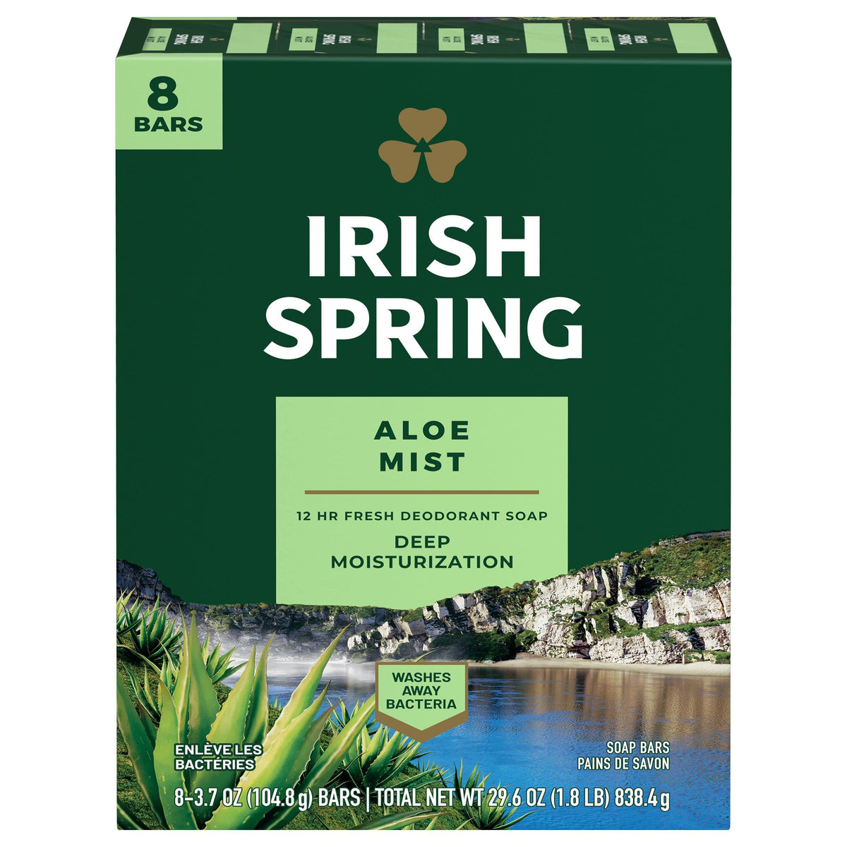 Irish Spring Aloe Bar Soap, 8 Count Beauty & Personal Care Irish Spring