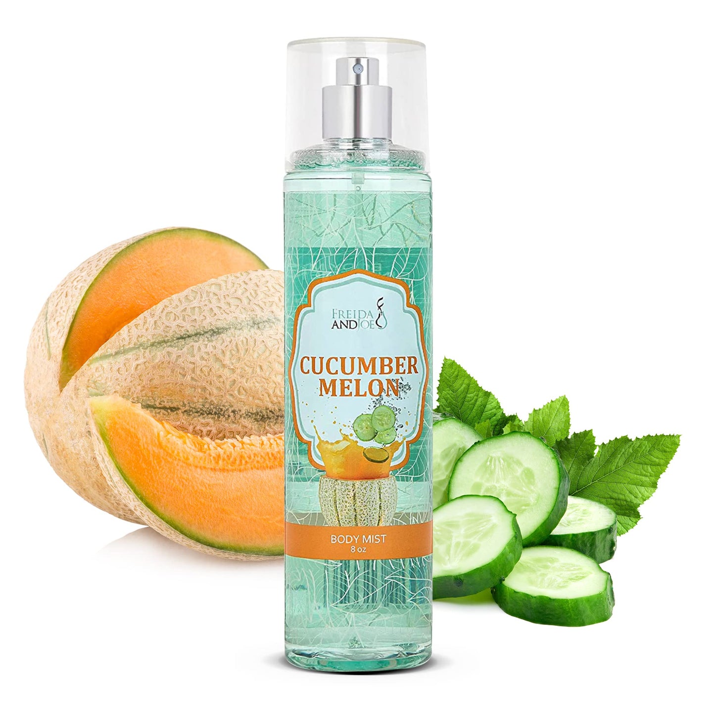 Cucumber Melon Fine Fragrance Body, Womens Perfume Fragrance Body Mist & Sprays, Women's Refreshing Scented Gifts & Presents 8 oz Fine Mist Spray Beauty & Personal Care Freida and Joe