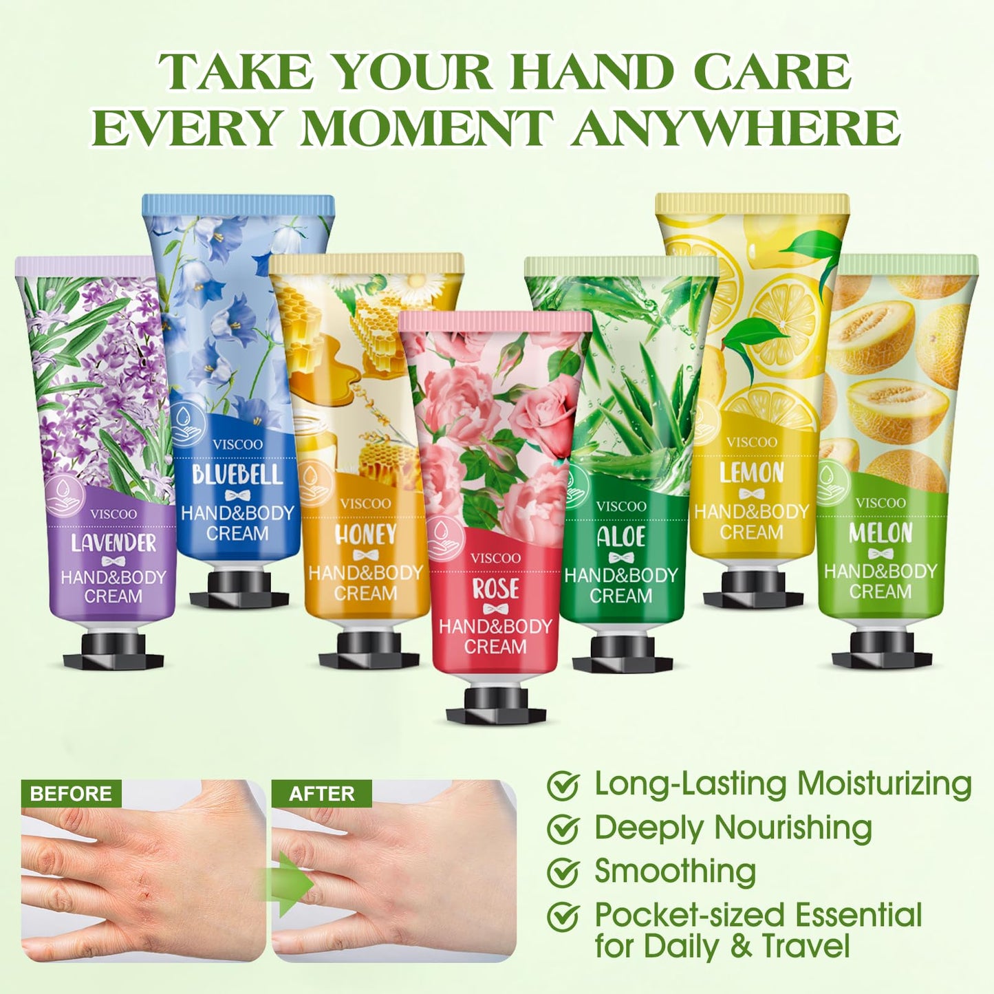 VISCOO 154 Pack Hand Cream Gifts Set for Women, Stocking Stuffers for Women Teengirls, Christmas Gifts, Bulk Gifts,Small Gifts,Mini Moisturizing Hand Beauty & Personal Care VISCOO