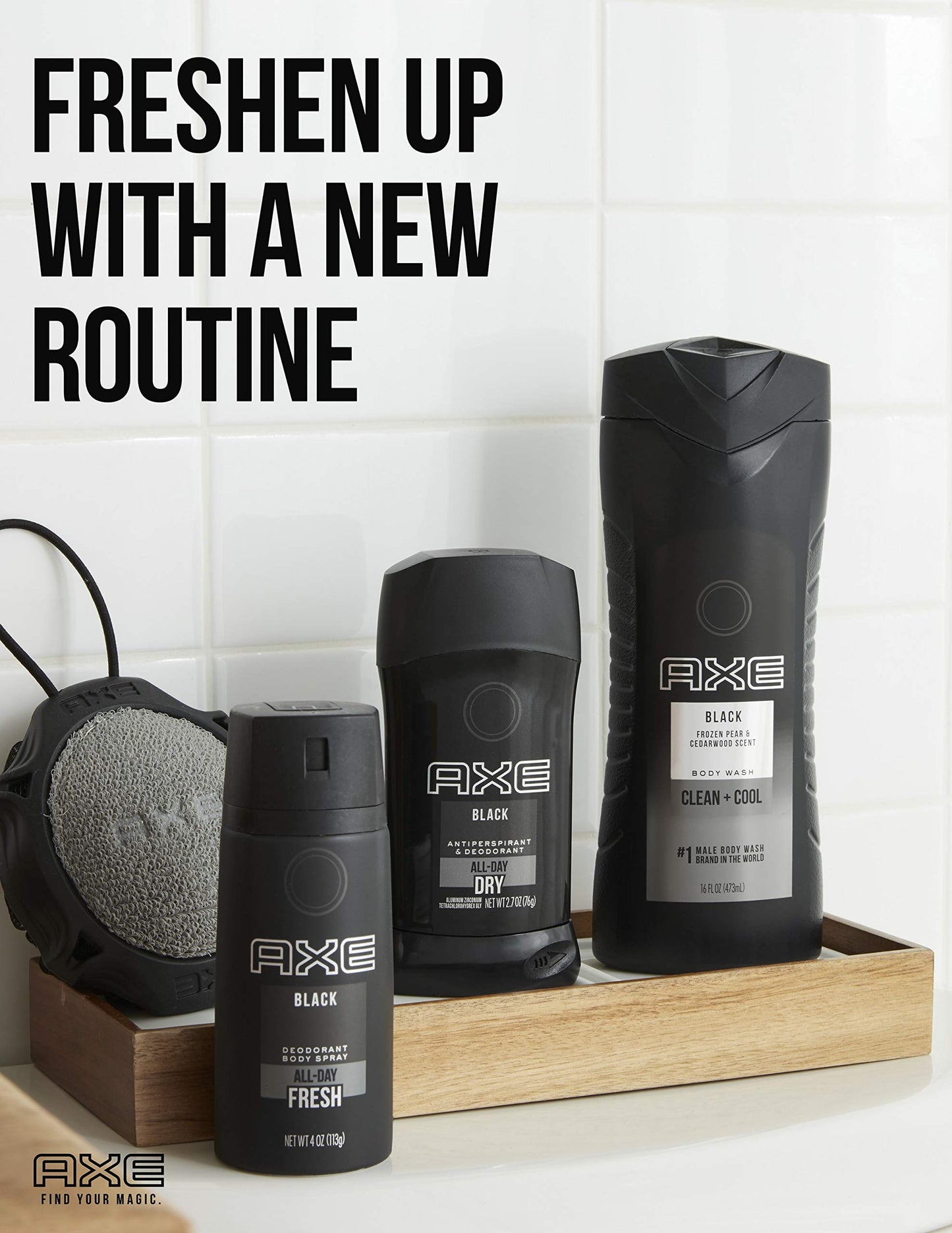 AXE Black Antiperspirant Deodorant Stick for Men 2.7 oz Beauty and Personal Care AXE