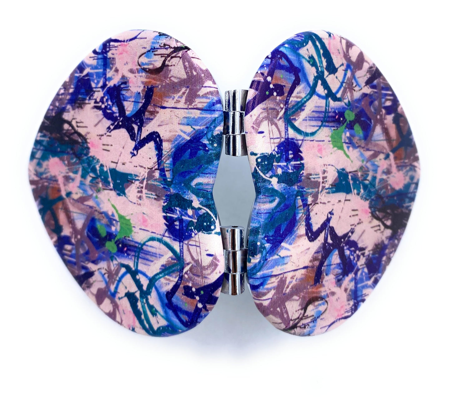 Aeisage Heart Mirror - Compact Blue Pocket Mirror, Mini Size Travel Mirror, Folding Heart Shape Mirror - Unique Gift for Her Beauty & Personal Care Aeisage