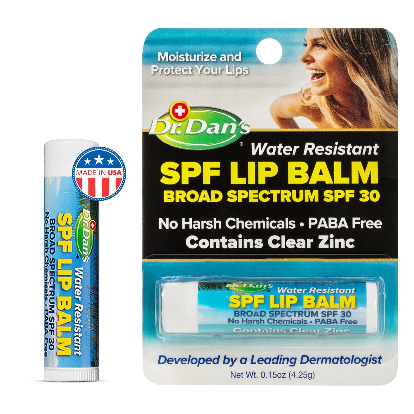Dr. Dan's Mineral Based SPF 30 Lip Balm -1 Pack Beauty and Personal Care Dr. Dan's