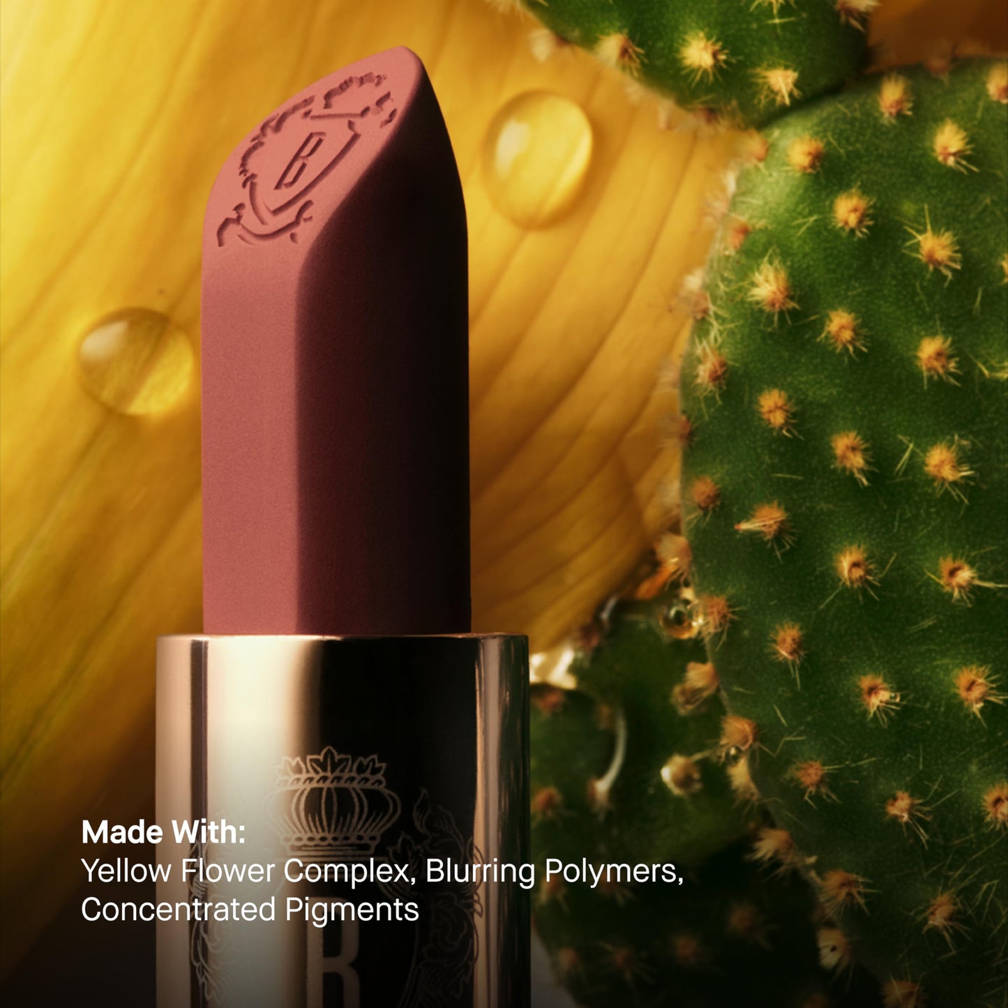 Bobbi Brown Luxe Cashmere Matte Lipstick | Non-Drying, Hydrating, Ultra-Matte Finish | Yellow Flower Complex, 0.12 Ounce, Pink Suede Beauty & Personal Care Bobbi Brown
