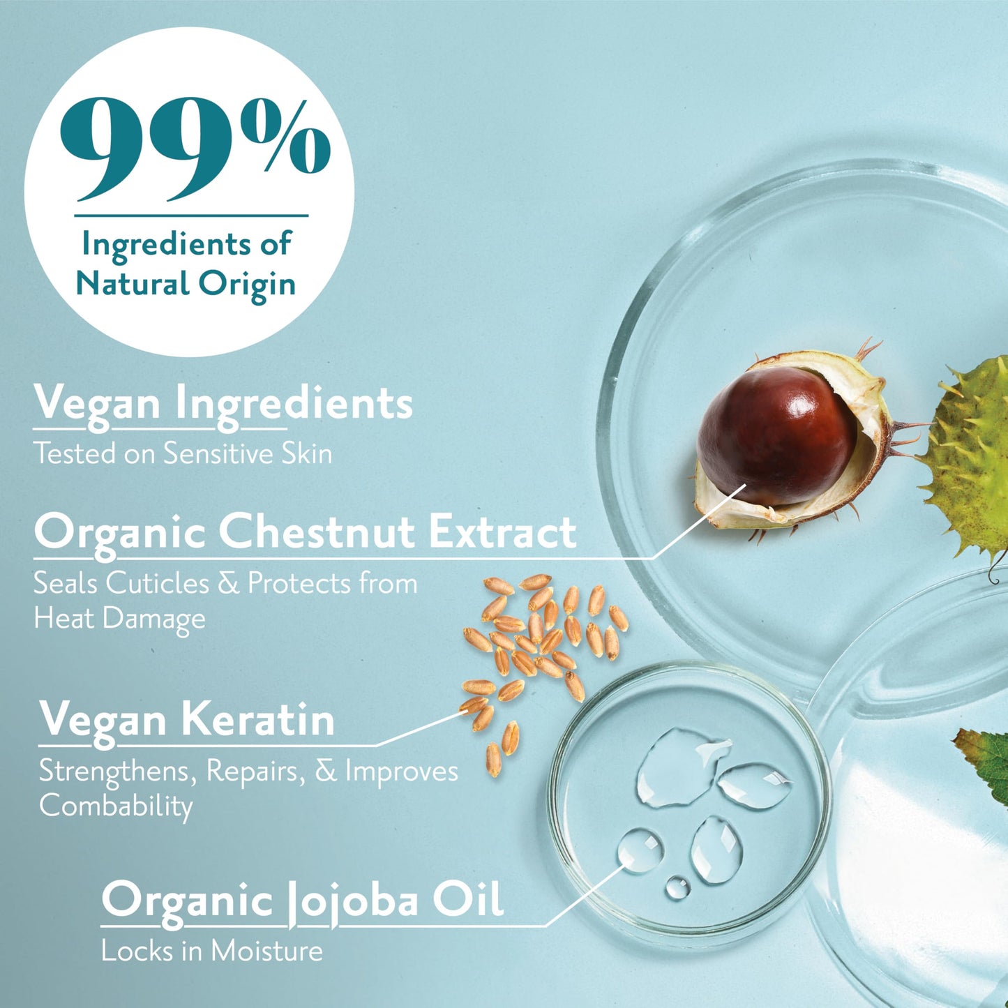 Herbatint Hydrate Conditioner - Deep Hydration & Protection - Detangles, Controls Frizz & Leaves Hair Silky Soft - Free of Sulfates & Parabens Beauty & Personal Care Herbatint
