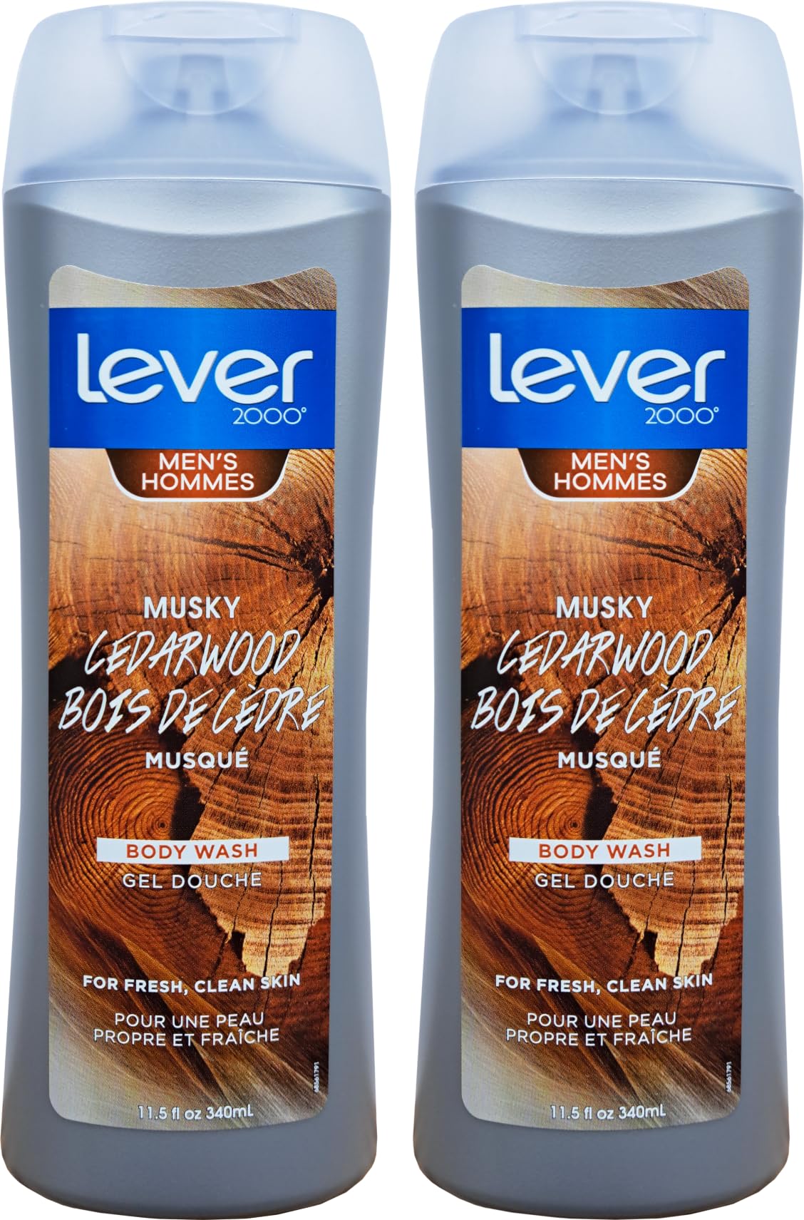 Lever 2000 Musky Cedarwood Body Wash for Men - 11.5 oz (340ml) - Fresh and Clean Skin with Bold Spices (2) Beauty & Personal Care Lever 2000