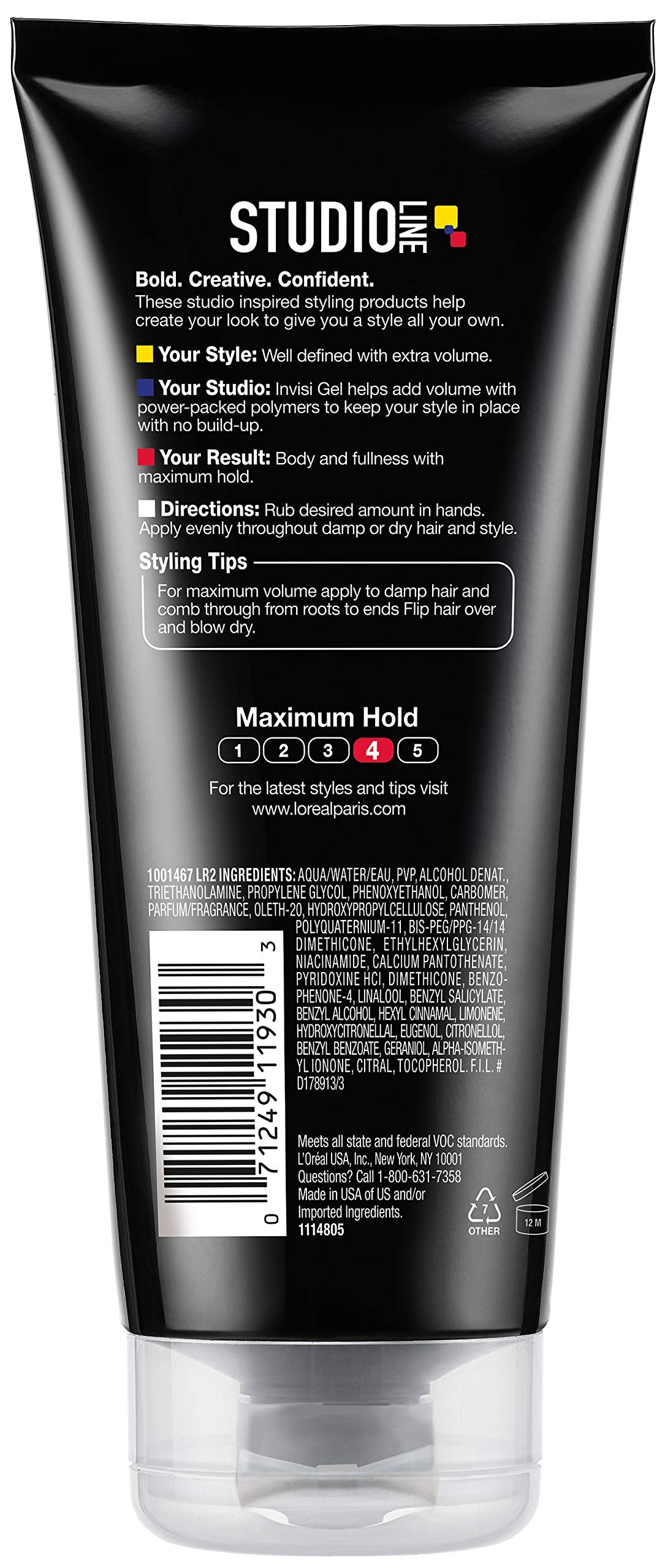 L'Oréal Paris Studio Line Above it All Invisi Gel - Max Hold, 6.8 fl. oz. Beauty & Personal Care L'Oreal Paris