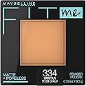 Maybelline Fit Me Matte + Poreless Pressed Face Powder Makeup & Setting Powder, Warm Sun, 1 Count Beauty & Personal Care MAYBELLINE