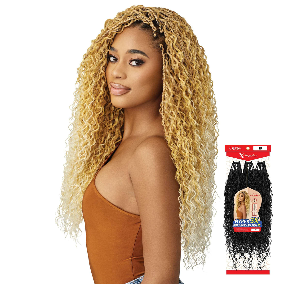 Outre X-Pression Twisted Up - Hyper Borabora Braid 20" 3X (MT HONEY BLONDE)