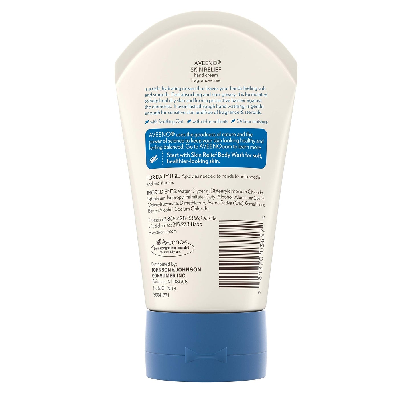 Aveeno Active Naturals Skin Relief Hand Cream, 3.5-Ounce Tubes (Pack of 3) Beauty & Personal Care Aveeno