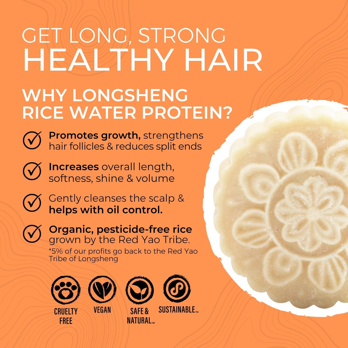 Viori Citrus Yao Shampoo and Conditioner Bar Set Made with Rice Water - Handcrafted Sulfate Free Shampoo and Conditioner Beauty & Personal Care Viori