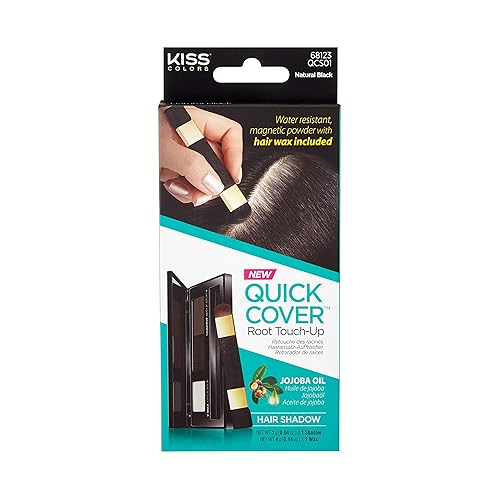 Kiss Quick Cover Root Touch Up Hair Shadow (Natural Black) Beauty & Personal Care KISS