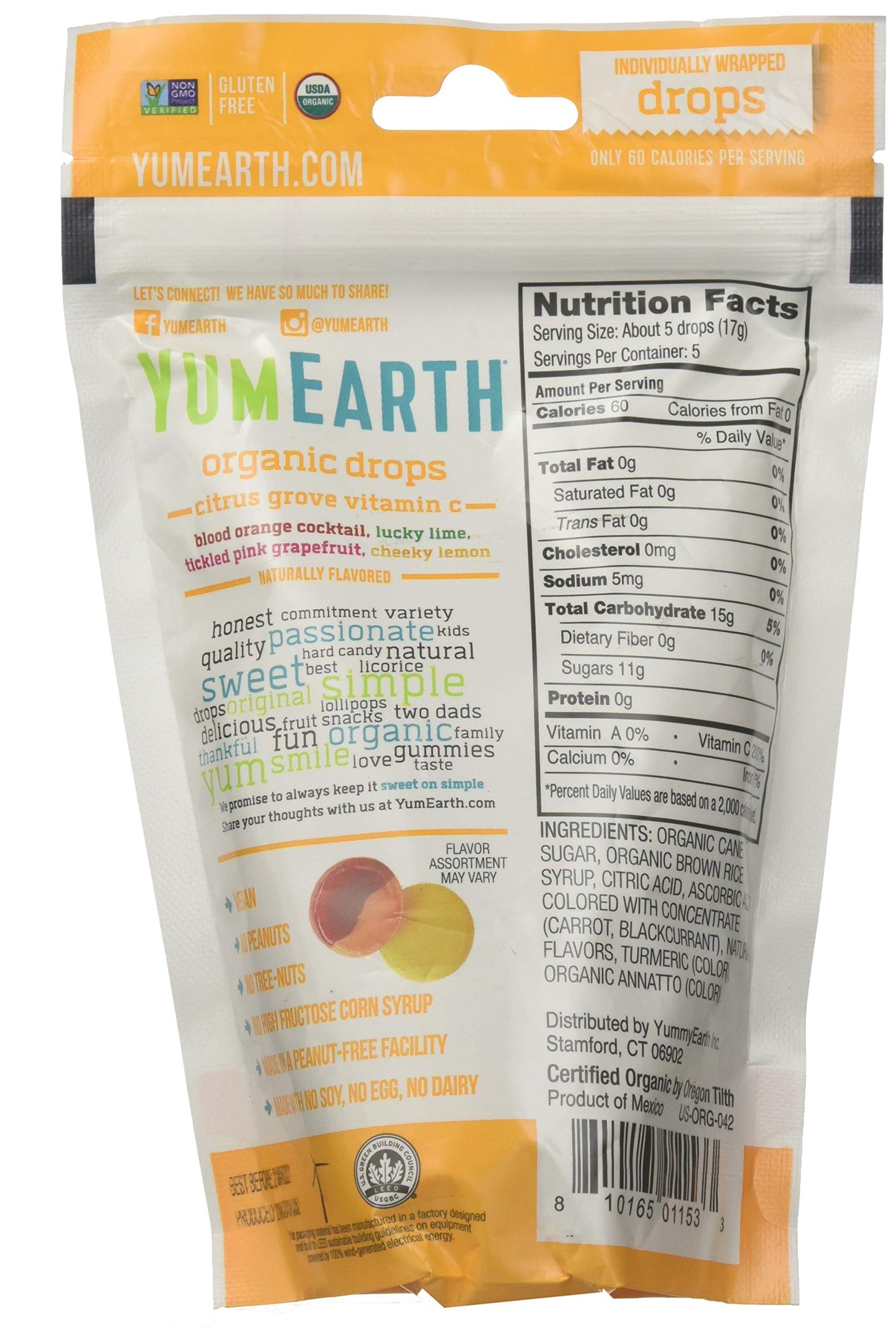 Yummyearth Candy Drop Vitmn C Stnd U Beauty & Personal Care YumEarth