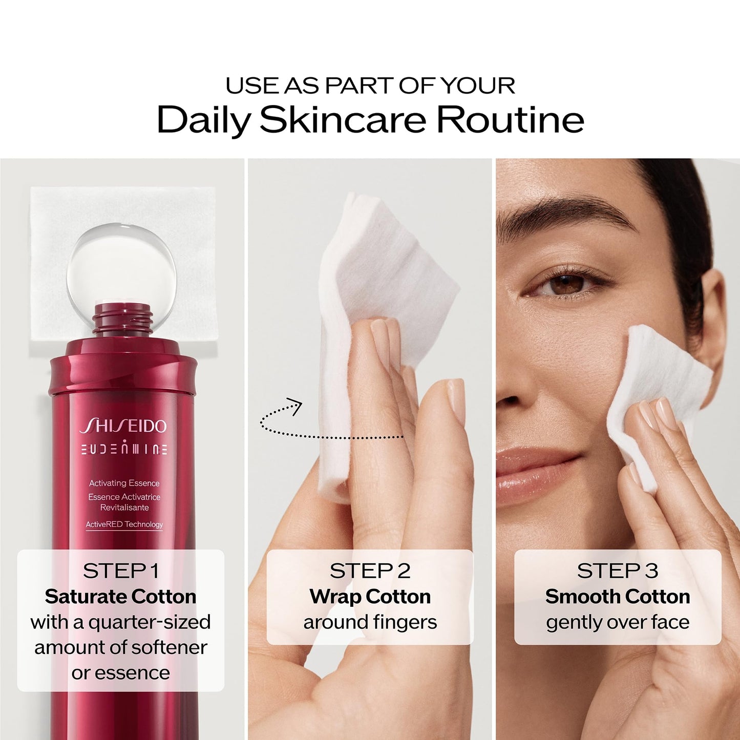 Shiseido Facial Cotton Pads - Includes 165 Squares - for Softener Application & Makeup Removal - 100% Natural, Super Soft Beauty and Personal Care Shiseido