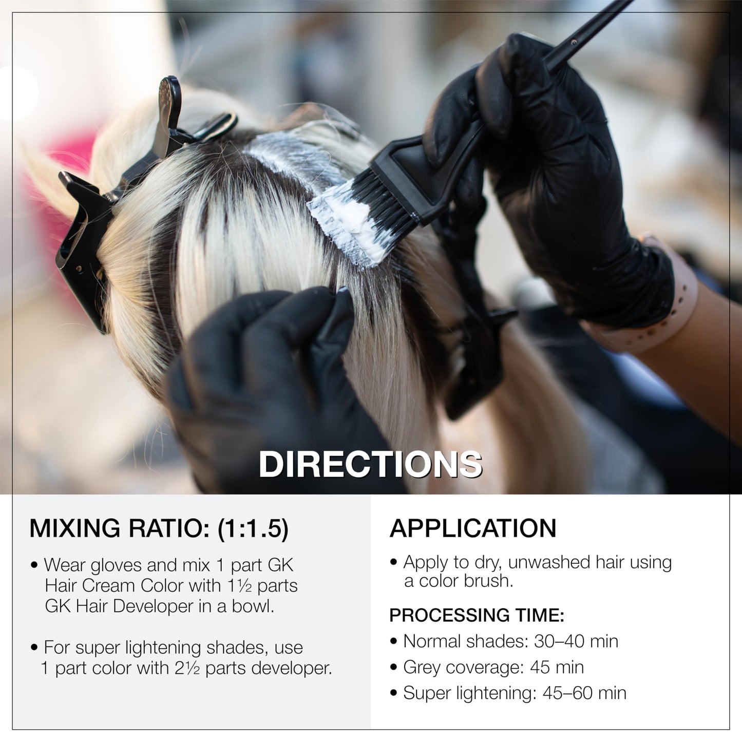 GK HAIR Color Cream 5.0 Intense Natural Light Brown - 100% Grey Coverage | Semi, Demi-Permanent Results|8-10 Vol Semi| 20-30-40 Vol Permanent - Salon Beauty & Personal Care GK HAIR