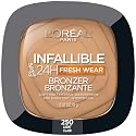 L'Oreal Paris Infallible Up to 24H Fresh Wear Soft Matte Longwear Bronzer. Waterproof, heatproof, Transfer, humidity and sweatproof, Light, 0.31 oz Beauty & Personal Care L'Oreal Paris