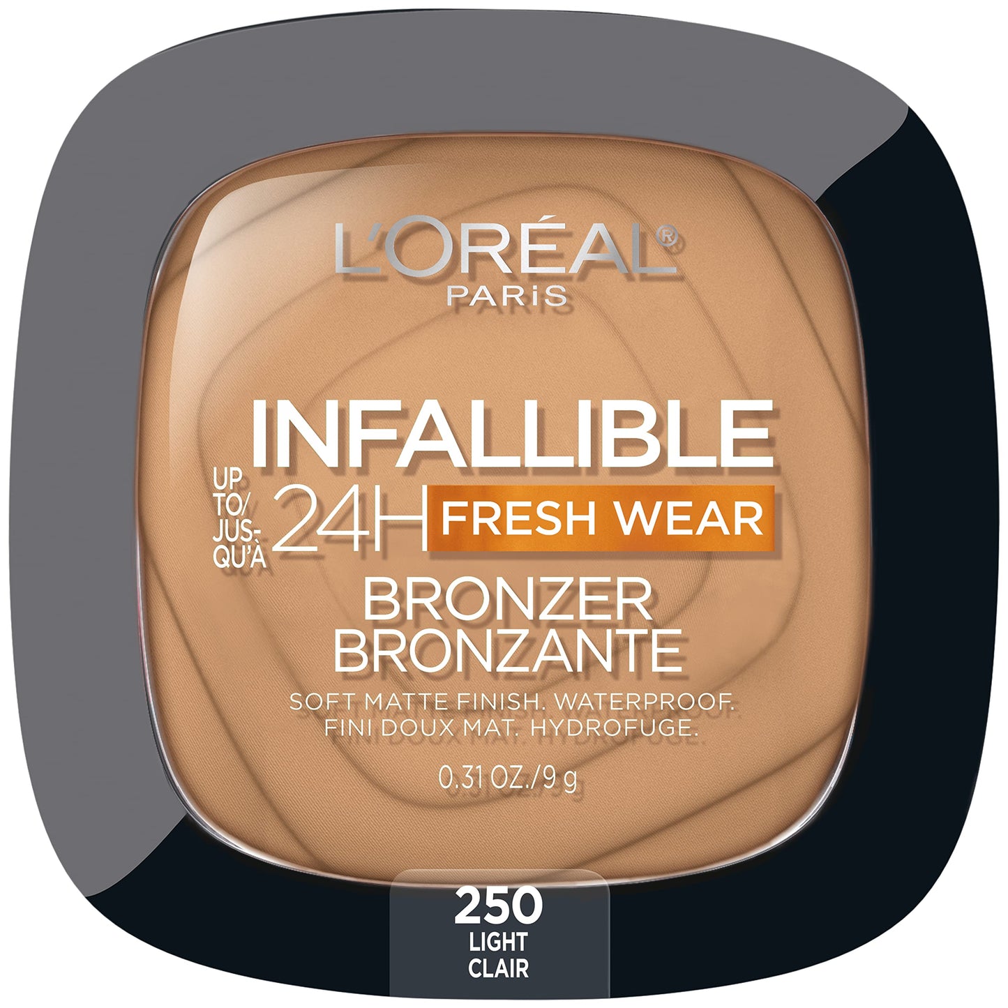 L'Oreal Paris Infallible Up to 24H Fresh Wear Soft Matte Longwear Bronzer. Waterproof, heatproof, Transfer, humidity and sweatproof, Light, 0.31 oz Beauty & Personal Care L'Oreal Paris