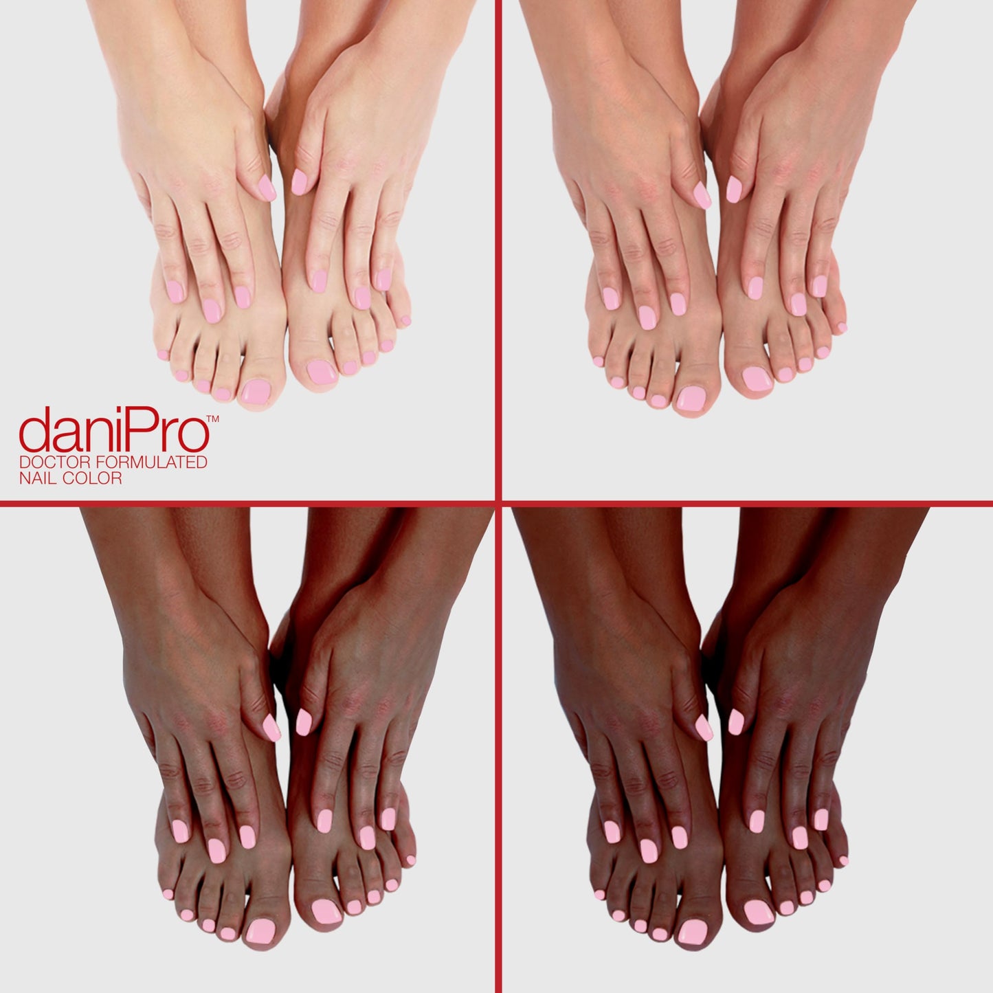 daniPro Love Is All Pink Nail Polish – Doctor Formulated Fingernail & Toenail Polish with Undecylenic Acid, Biotin & Vitamins, 0.5oz, Vegan, USA Made Beauty & Personal Care daniPro
