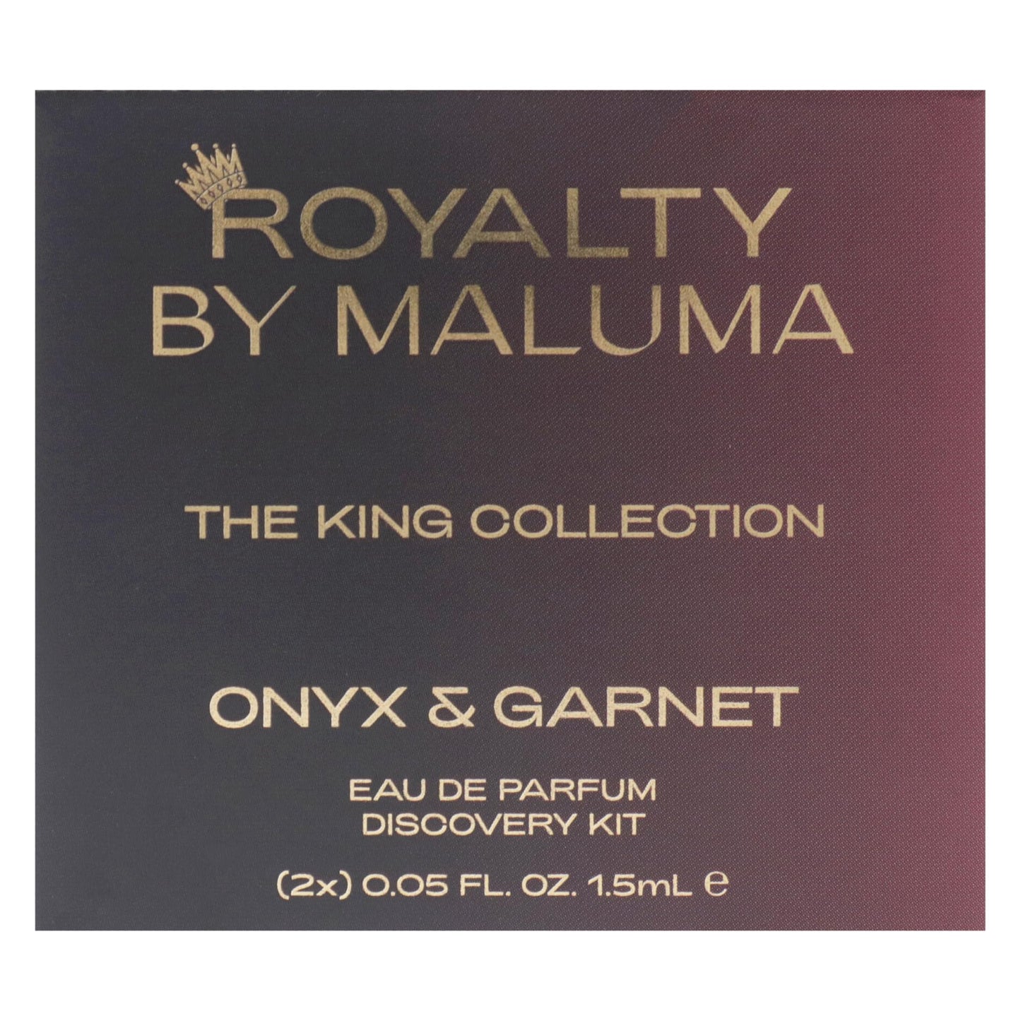 Kings by Royalty By Maluma for Men - 2 Pc Mini Gift Set 1.5ml Onyx EDP Spray, 1.5ml Garnet EDP Spray Beauty & Personal Care Royalty By Maluma