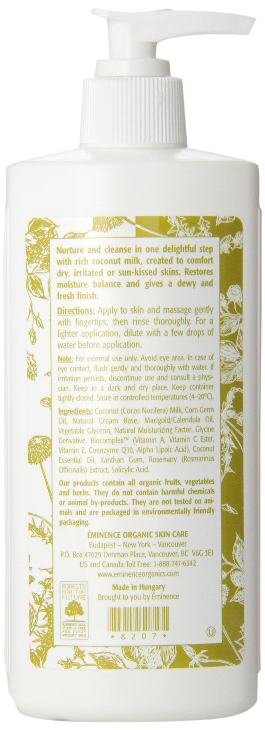 Eminence Coconut Milk Cleanser, 8.4 Ounce Beauty & Personal Care Eminence
