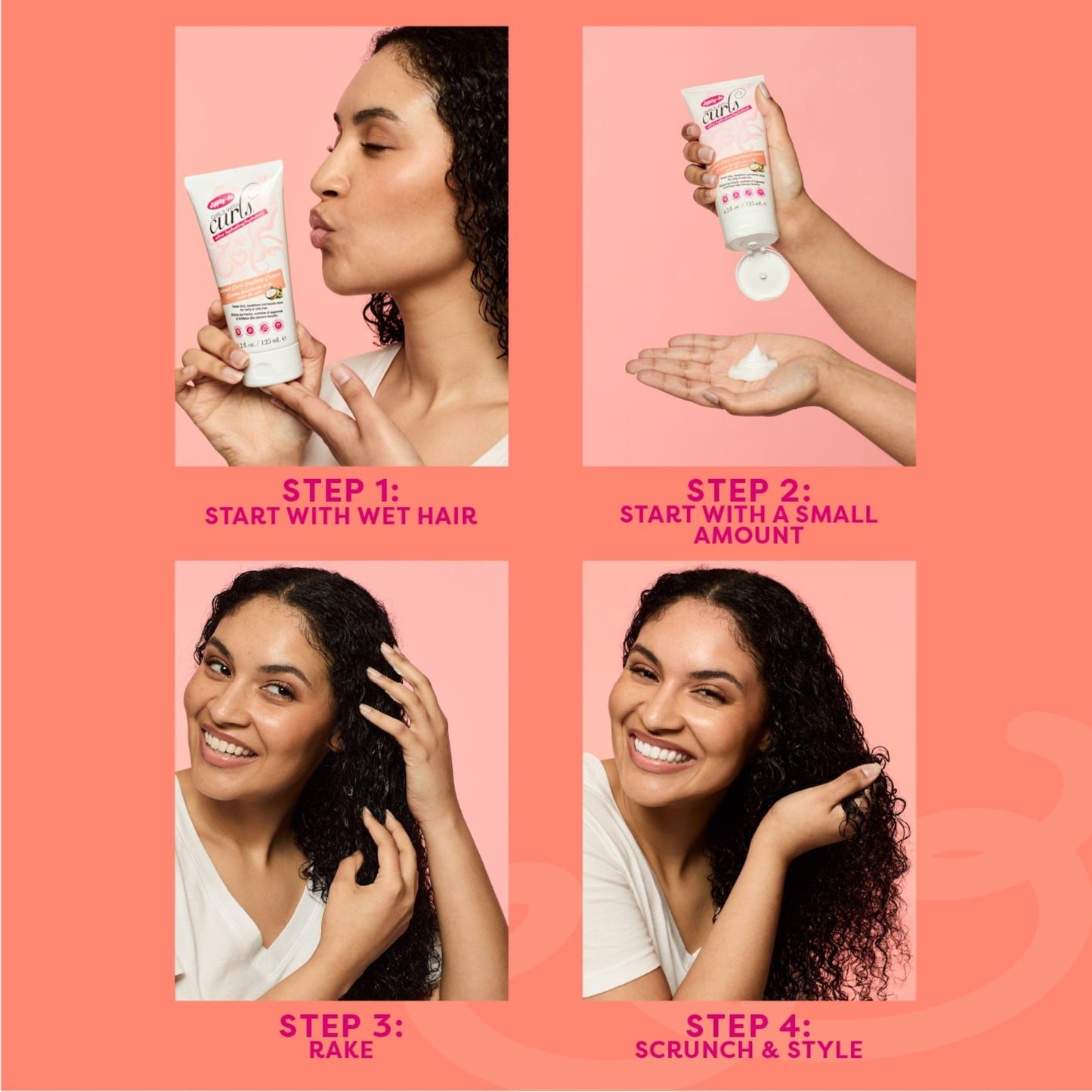 Dippity-Do Girls With Curls Ultra-Hydrating Coconut Curl Styling Cream for Curly Textured Hair, Repair, Define, Hydrate & Style, Curly Hair Product Beauty & Personal Care Dippity Do