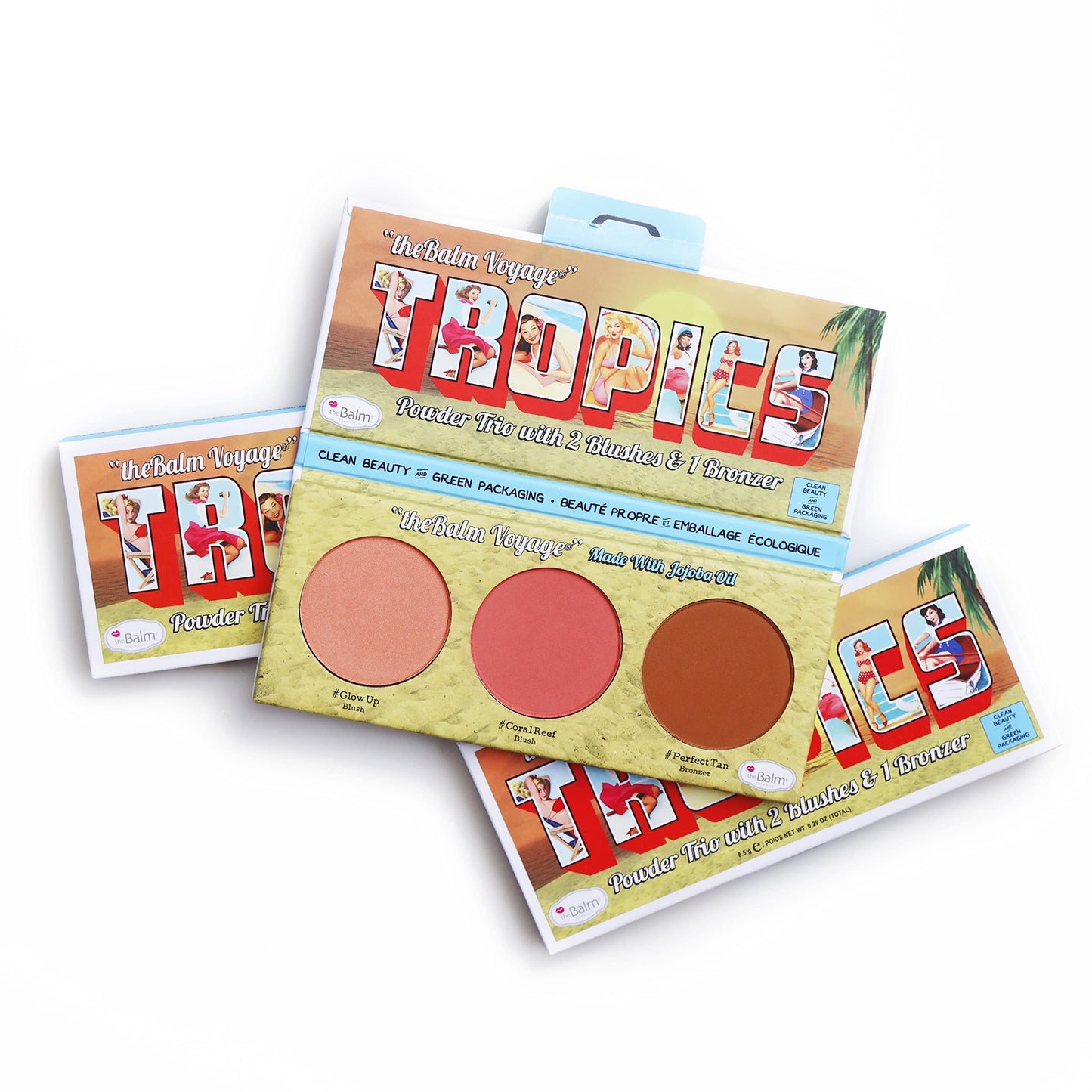 theBalm Voyage Tropics Powder Trio with 2 Blushes & 1 Bronzer Beauty & Personal Care theBalm