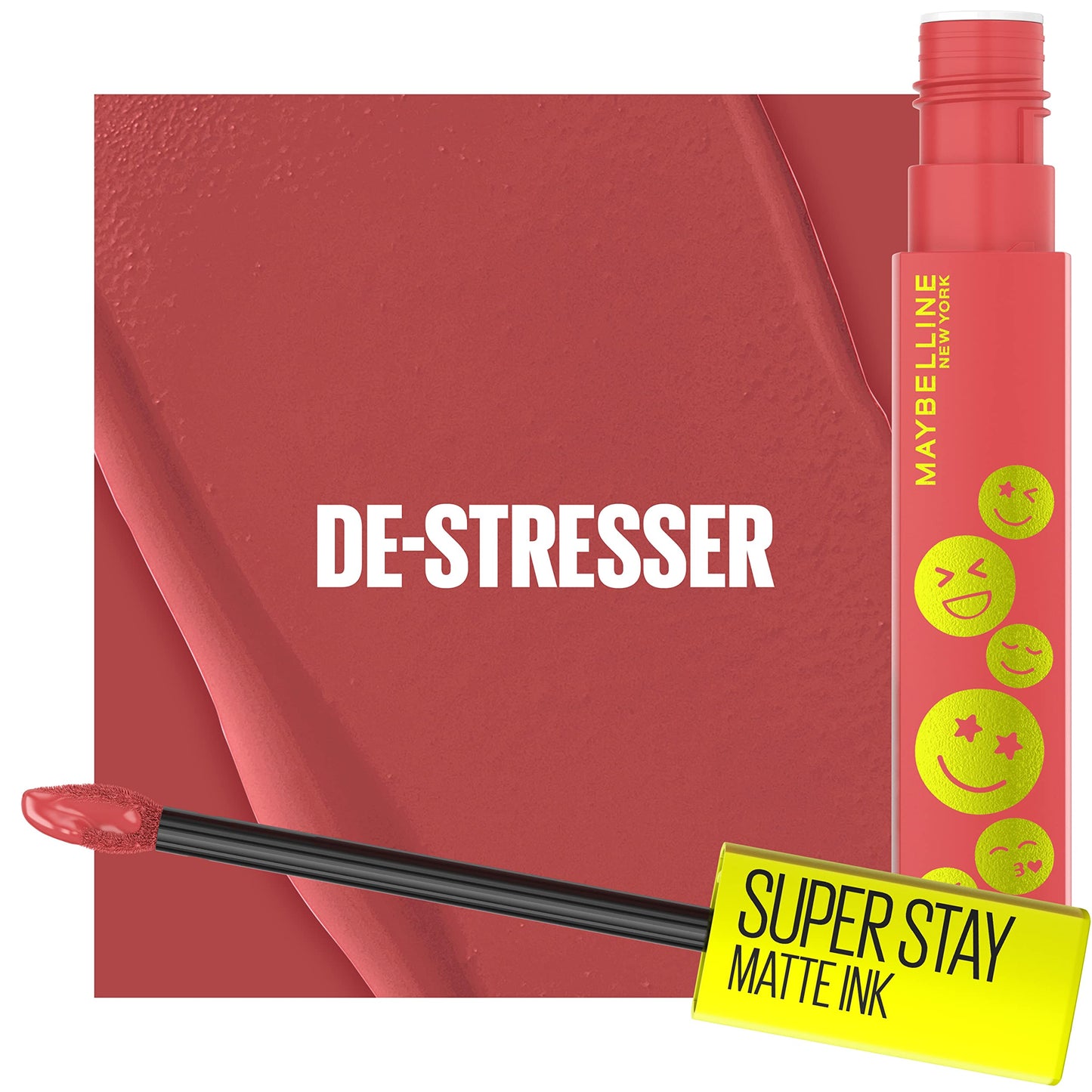 Maybelline Super Stay Matte Ink Liquid Lip Color, Moodmakers Lipstick Collection, Long Lasting, Transfer Proof Lip Makeup, De-Stresser, Mauve Nude, 1 Beauty & Personal Care MAYBELLINE