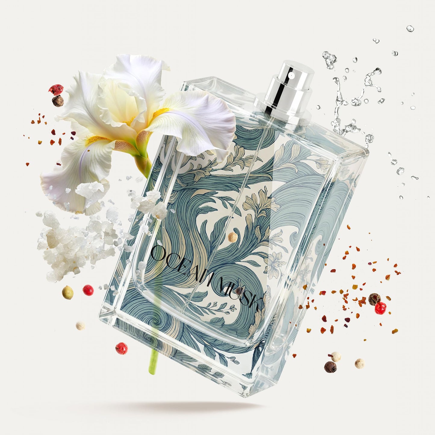 Kumbra With Love Ocean Musk Eau de Parfum 100ML - Musky Perfume for Unisex - Long-Lasting Scent with Iris, Pepper, Musk & Sea Salt - Vegan Beauty & Personal Care Kumbra With Love