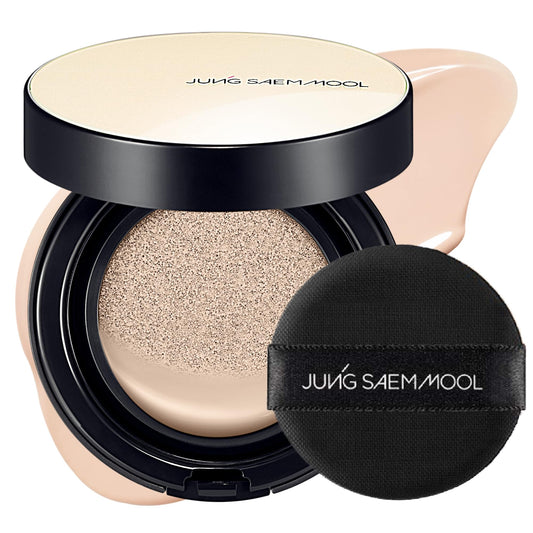 JUNG SAEM MOOL Essential Skin Nuder Cushion | Natural Finish, Buildable Coverage Cushion Foundation by Korean Makeup Artist (Refill Not Included, 0.49 Beauty and Personal Care JUNG SAEM MOOL Default Title