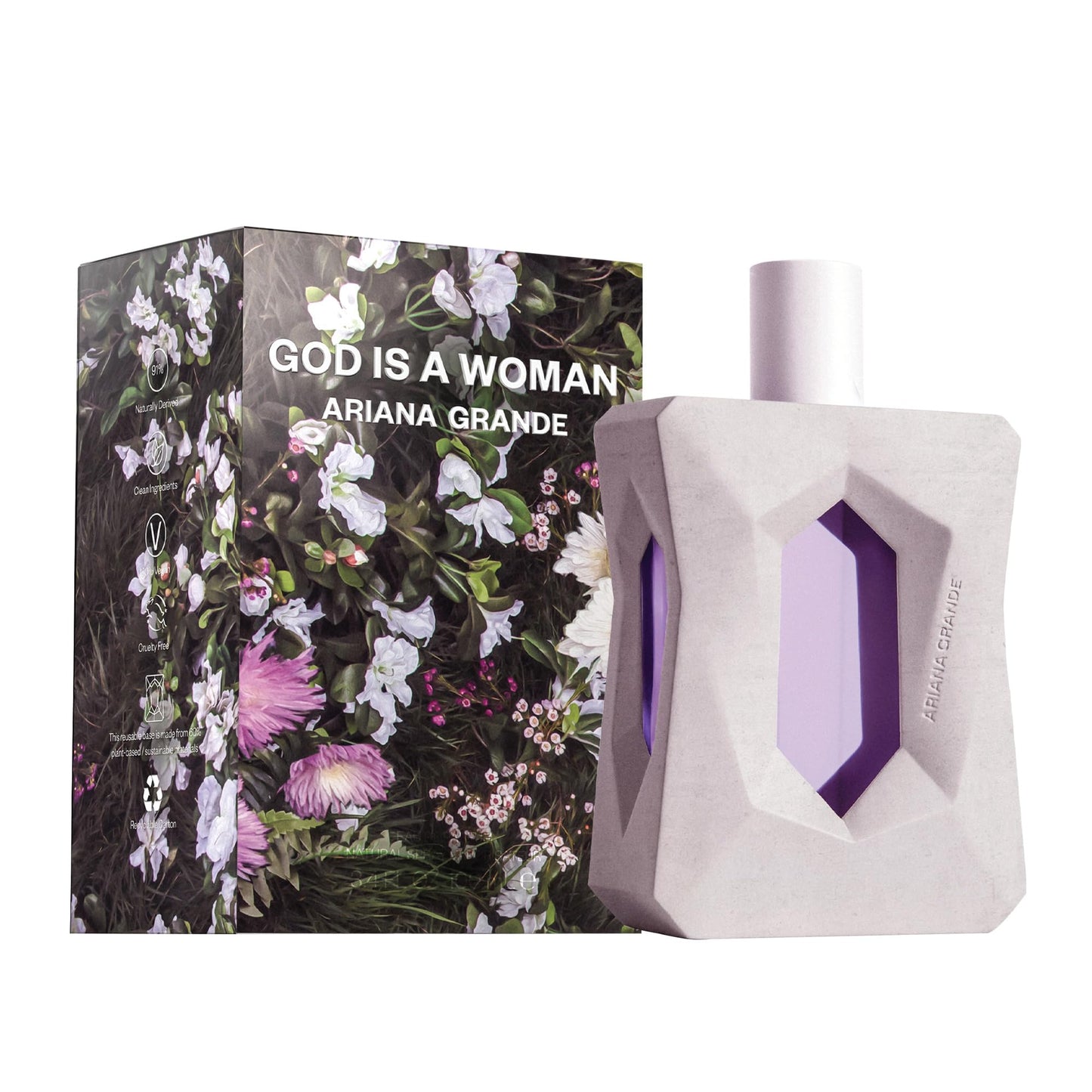 Ariana Grande God is a Woman Eau de Parfum - Fruity Musk Fragrance for Women - Women's Perfume with Notes of Orris, Pear, Vanilla & Cedarwood - 3.4 Fl Beauty & Personal Care Ariana Grande