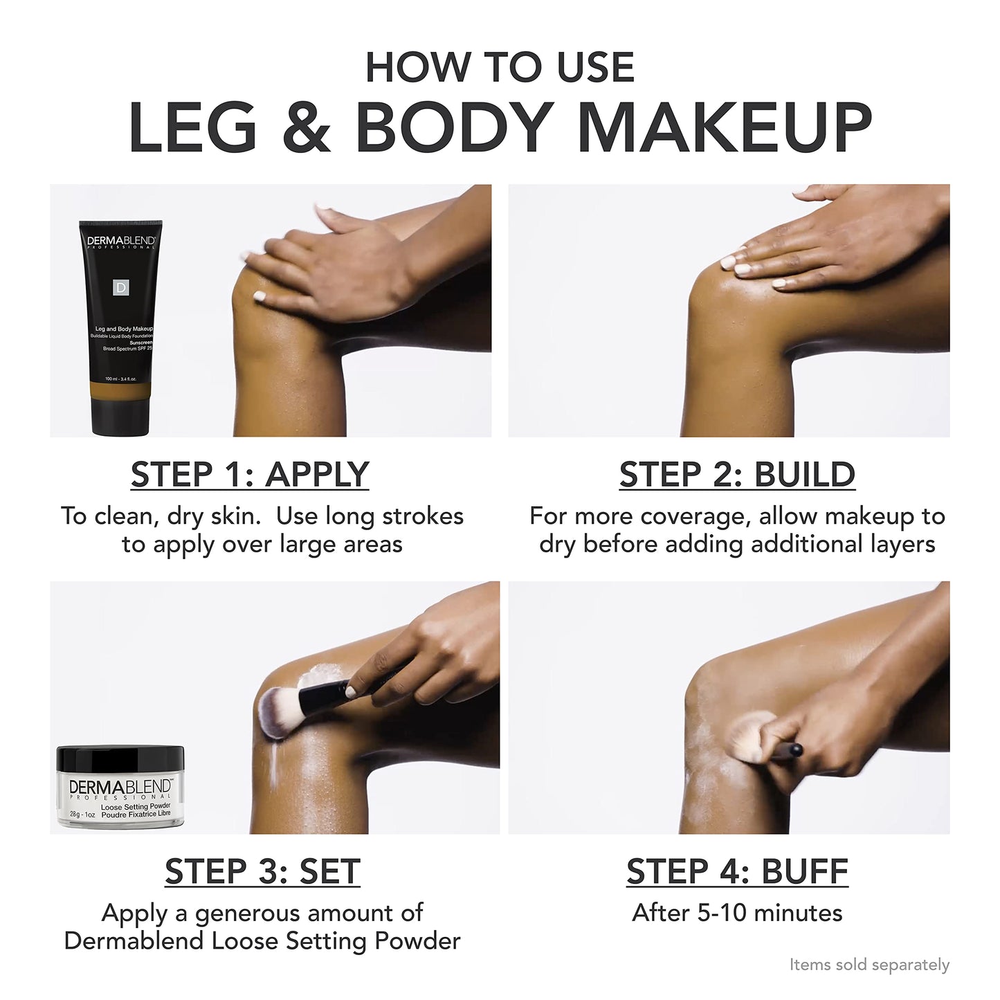 Dermablend Leg and Body Makeup Foundation with SPF 25, 70W Deep Golden,3.4 Fl Oz (Pack of 1) Beauty & Personal Care Dermablend