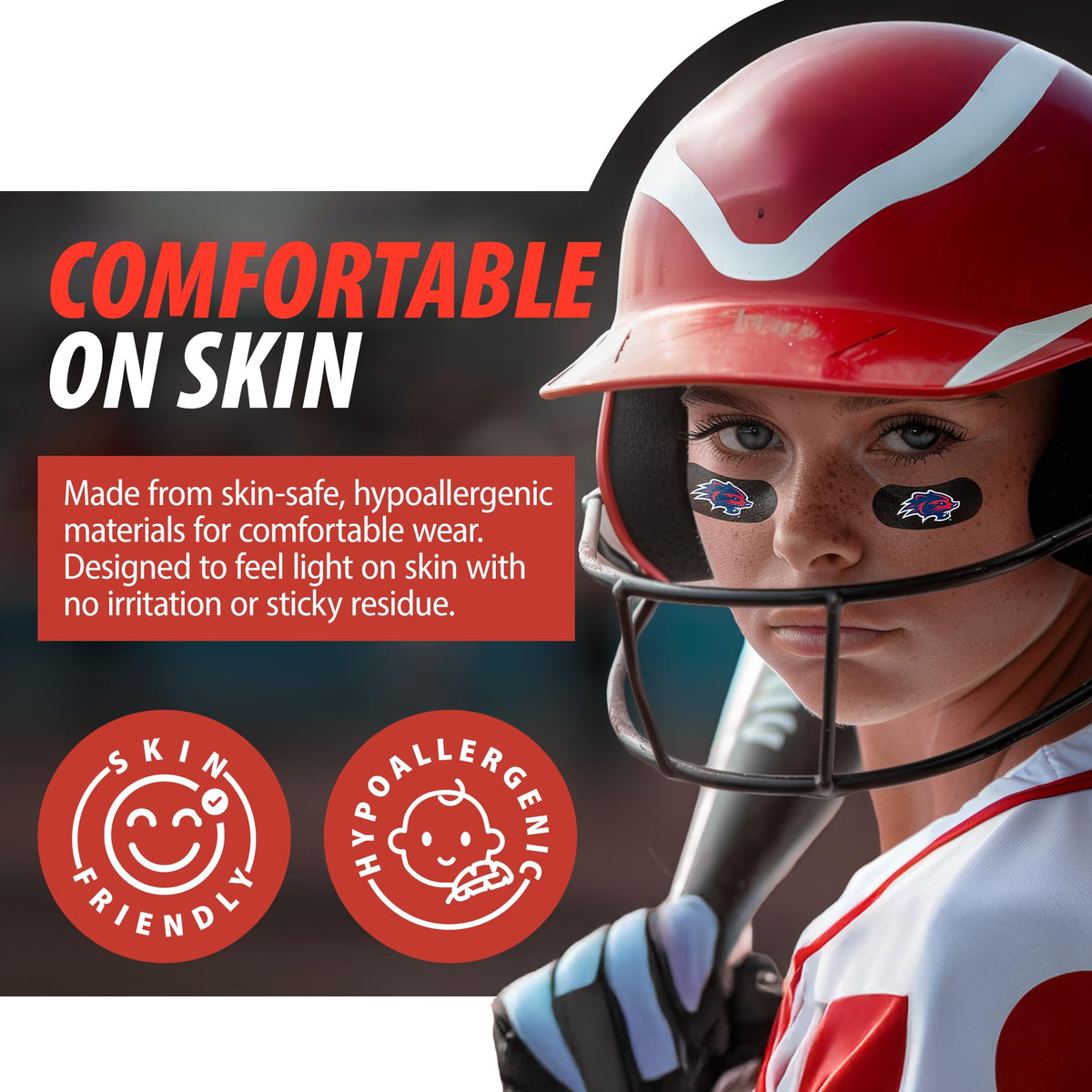 Fan-A-Peel Nebraska Waterless Temporary Tattoos - Hypoallergenic Peel and Stick Waterproof Temporary Tattoos - Officially Licensed