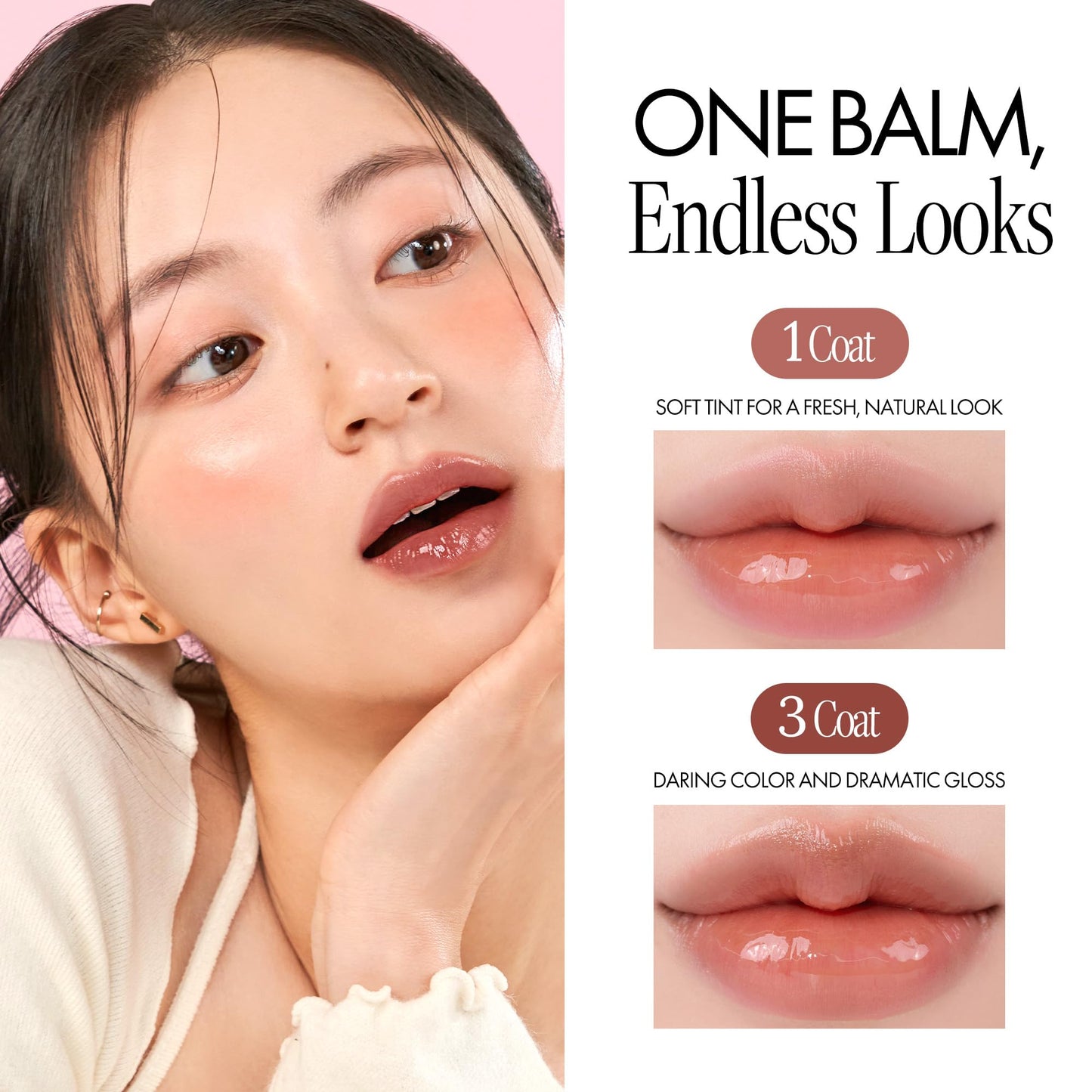 rom&nd Glasting Melting Balm - High-Shine, Hydrating Tinted Lip Balm - Buildable Gloss & Vegan Formula - Korean Glossy Lip Balm with Shea Butter 0.12 Beauty and Personal Care rom&nd