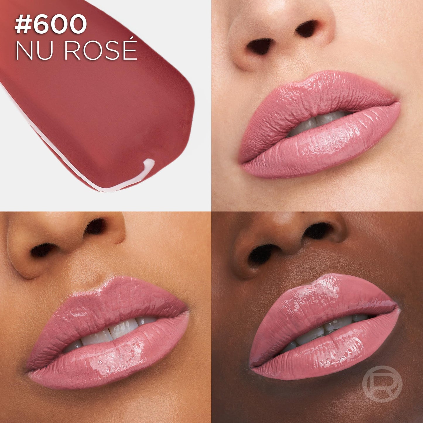 L'Oreal Paris Infallible Lacque Resistance Liquid Lipstick, 16HR Long Lasting Lip Makeup with Lacquer-Like Shine and Zero Transfer, 600, Le Nu Rose Beauty & Personal Care L'Oreal Paris