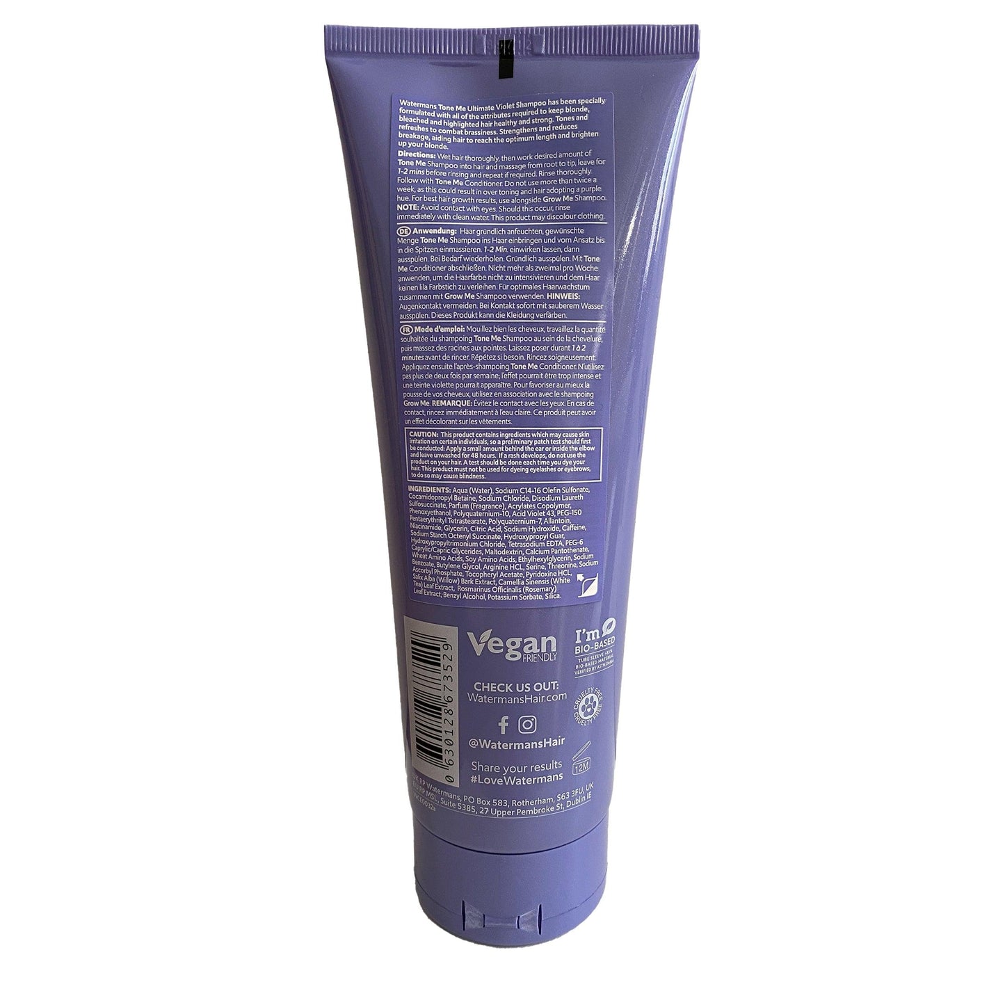 Watermans Purple Shampoo & Purple Conditioner set with Free Makeup Bag, Watermans Life is Better in Blonde set - Remove Yellow tones fast for Blonde Beauty & Personal Care Watermans