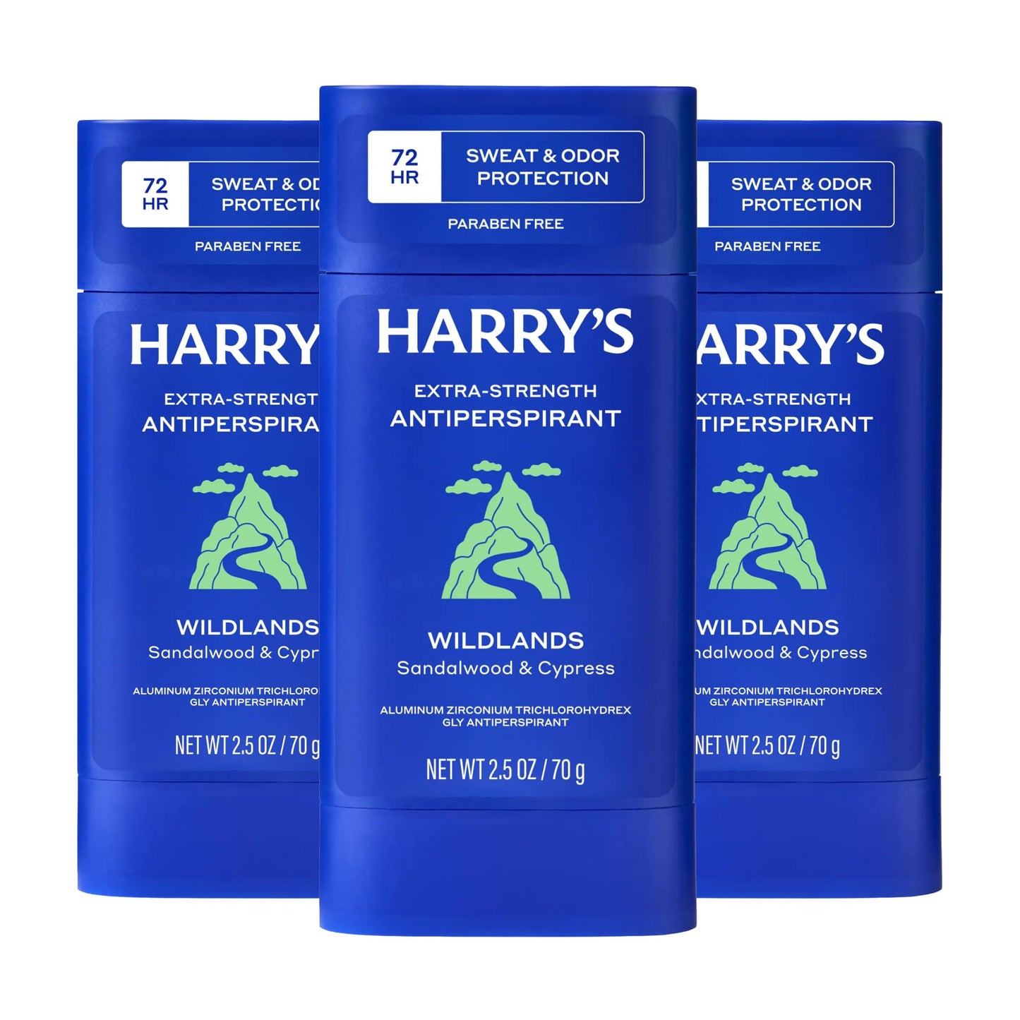 Harry's Extra-Strength Antiperspirant Deodorant, Sweat & Odor Control Antiperspirant for Men, Wildlands, 2.5 oz Pack of 3 Beauty and Personal Care Harry's