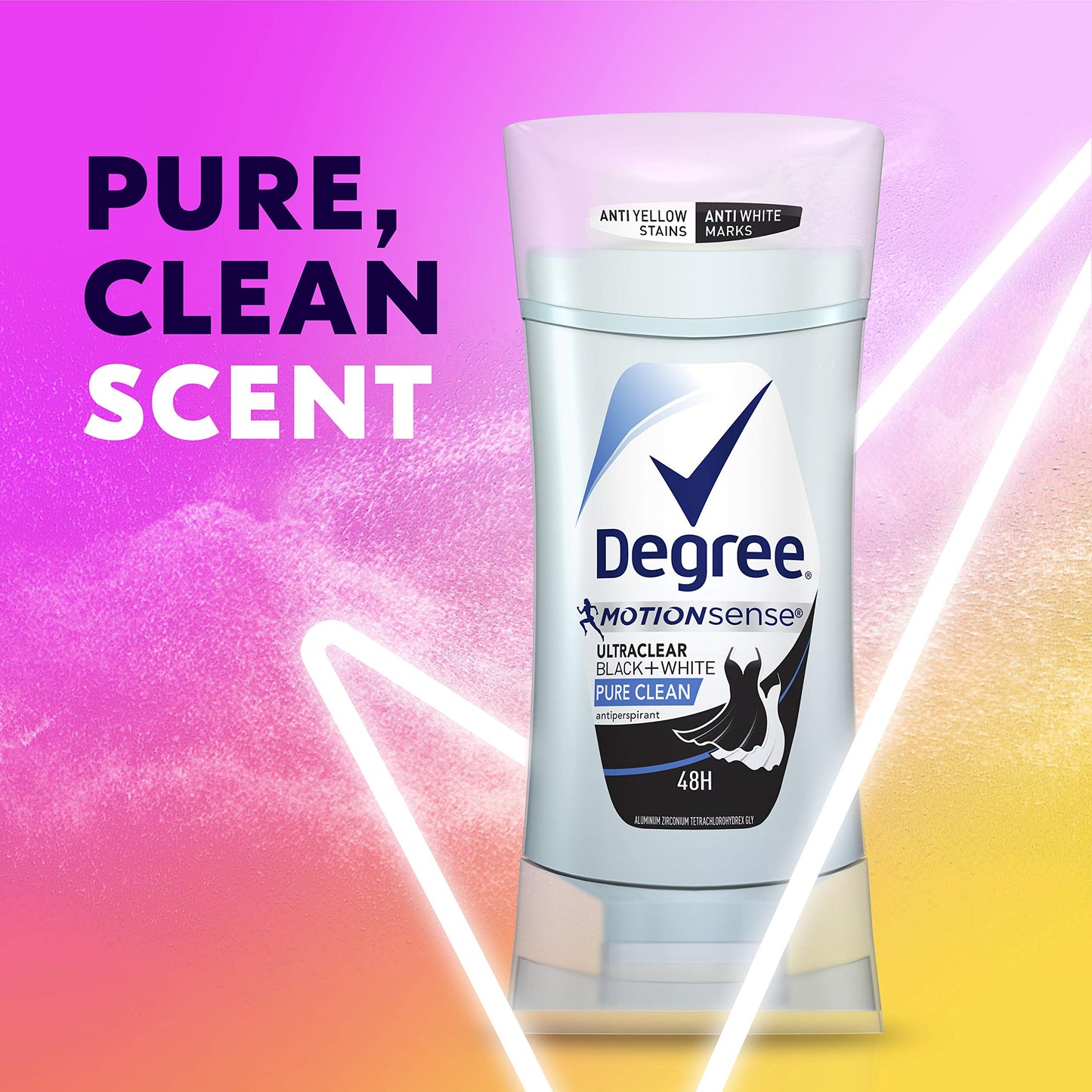 Degree UltraClear Antiperspirant for Women Protects from Deodorant Stains Pure Clean Deodorant for Women 2.6 oz Beauty and Personal Care Degree