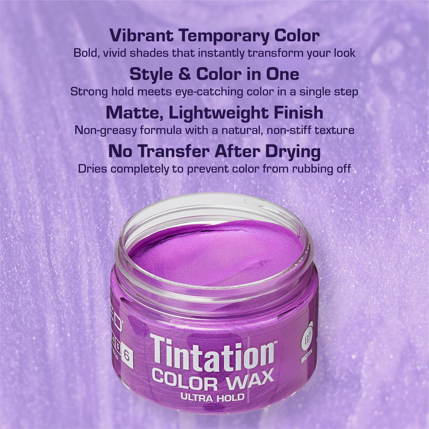 Red by Kiss Tintation Temporary Hair Color Wax - Vivid Instant Color, Ultra Hold, Water & Sweat Resistant, Curly Hair Safe, Non-Drying & Damage-Free Beauty & Personal Care Red by Kiss