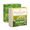 Majestic Lather Lemon Verbena Luxury Bar Soap for Face & Body. Cleanse, Nourish & Moisturize Skin. For All Skin Types. Handmade in the USA. Beauty & Personal Care Majestic Lather