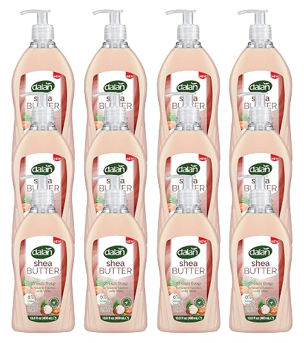 Dalan Shea Butter Cream Ultra Moisturizing Liquid Hand Soap for Normal and Dry Hands Fresh Clean and Soft Feeling (13.5 Fl Oz / 400 mL (Pack of 12)) Beauty & Personal Care Dalan