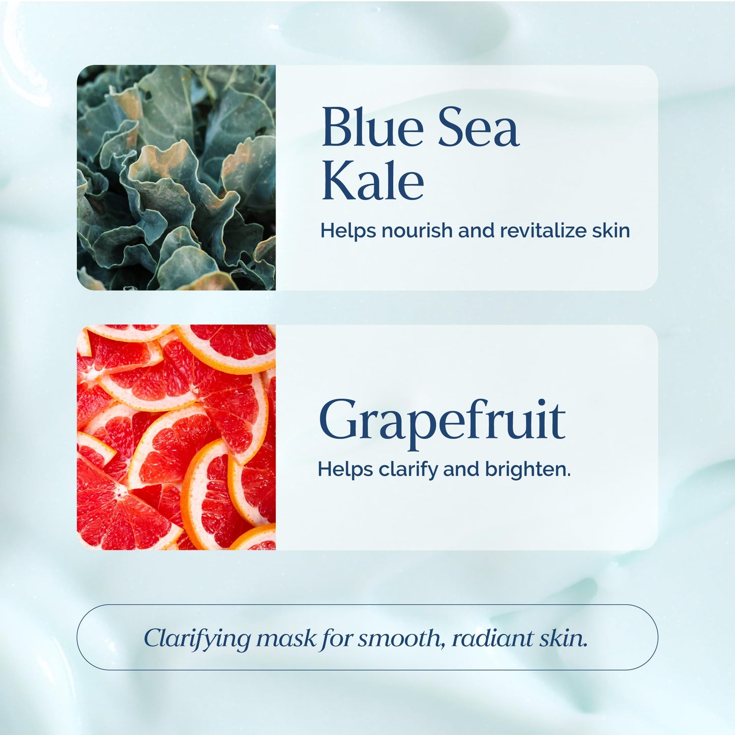 Deep Pore Exfoliating Face Mask with Blue Sea Kale Grapefruit - for Blackheads, Dead Skin Removal, Clarifying & Hydrating - Vegan & Clean Skincare Beauty & Personal Care VITAMINS AND SEA BEAUTY