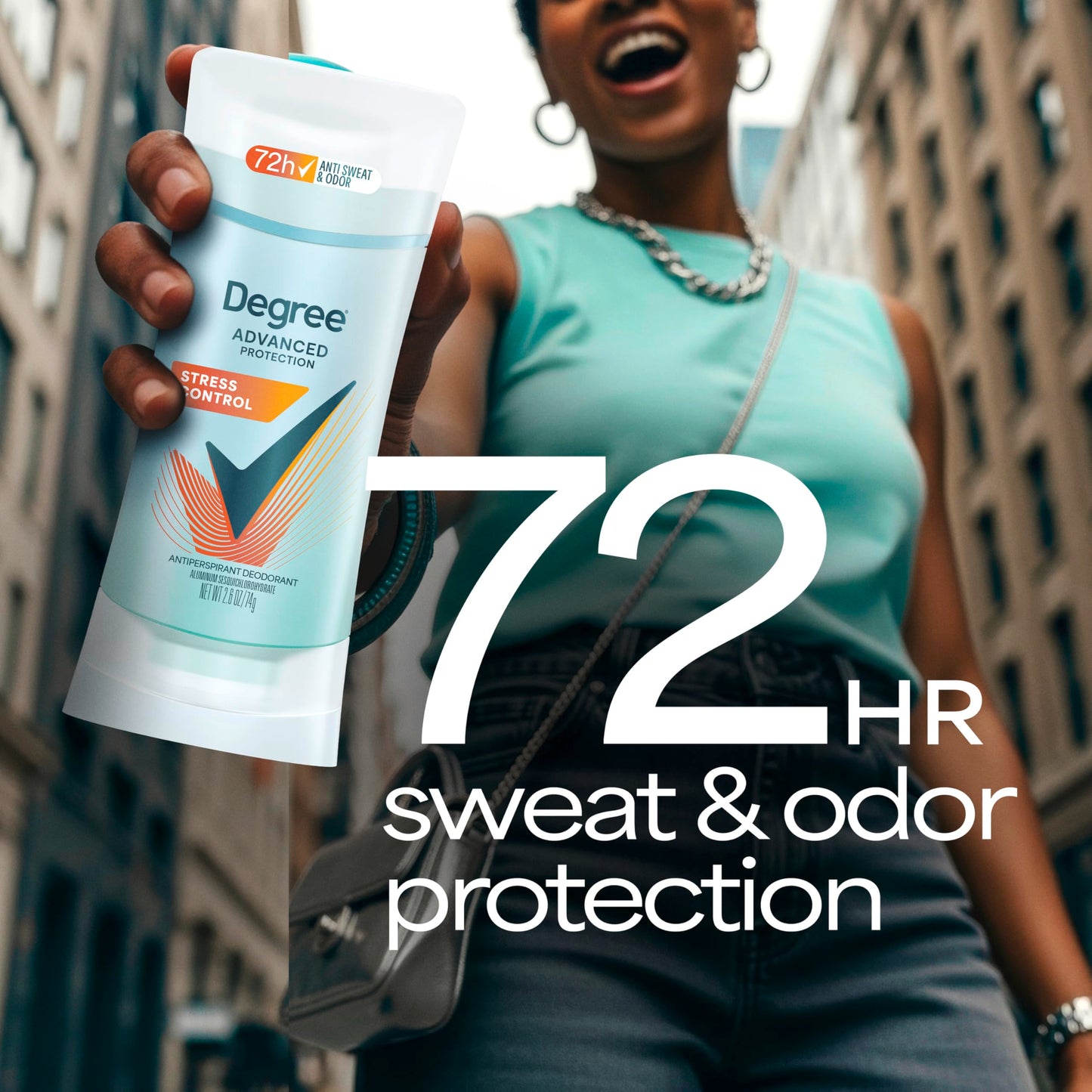 Degree Antiperspirant Deodorant Stress Control 72-Hour Sweat & Odor Protection Antiperspirant for Women with Body Heat Activated Technology 2.6 oz Beauty and Personal Care Degree