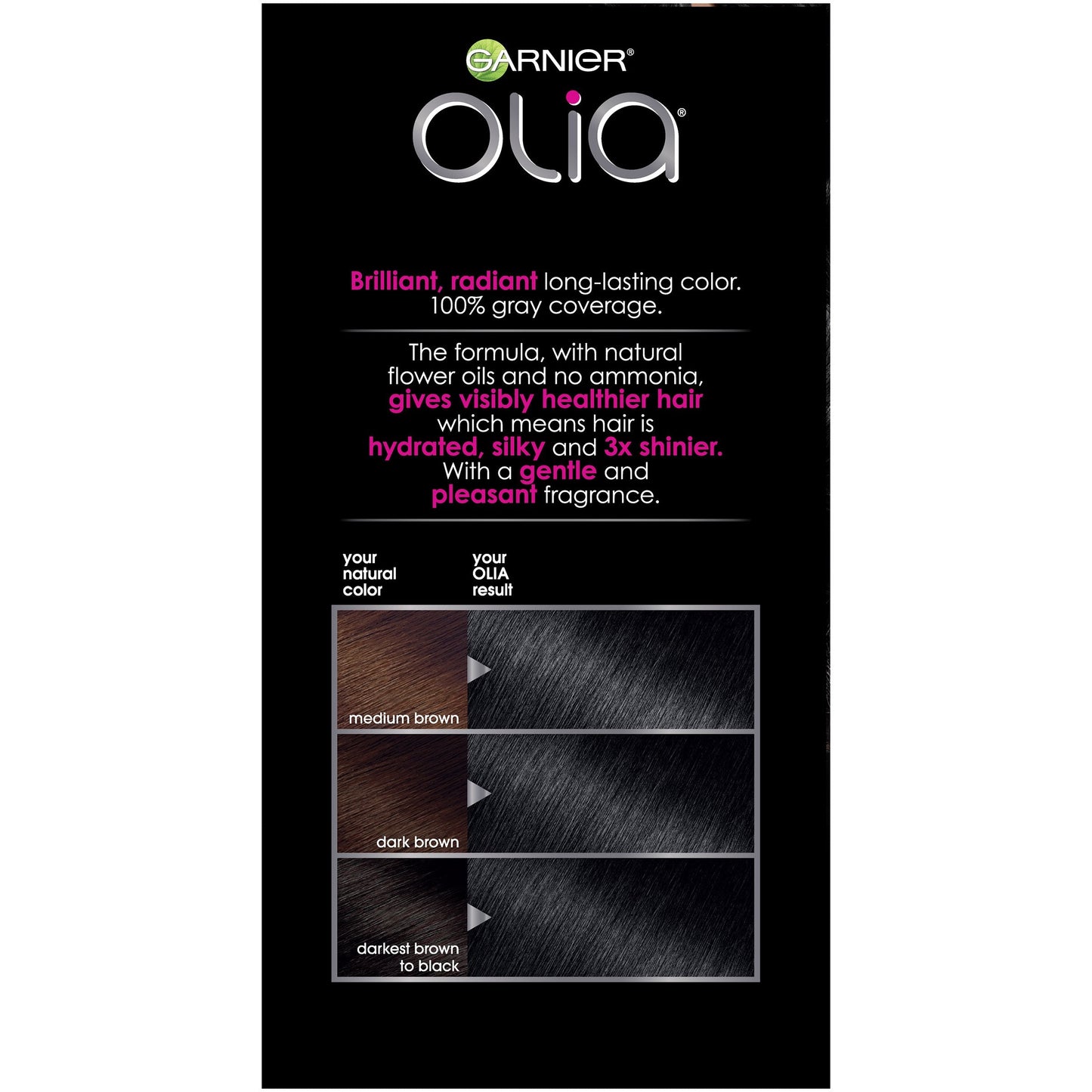 Garnier Hair Color Olia Oil Powered Permanent Hair Color, 2.11 Platinum Bla Beauty & Personal Care Garnier