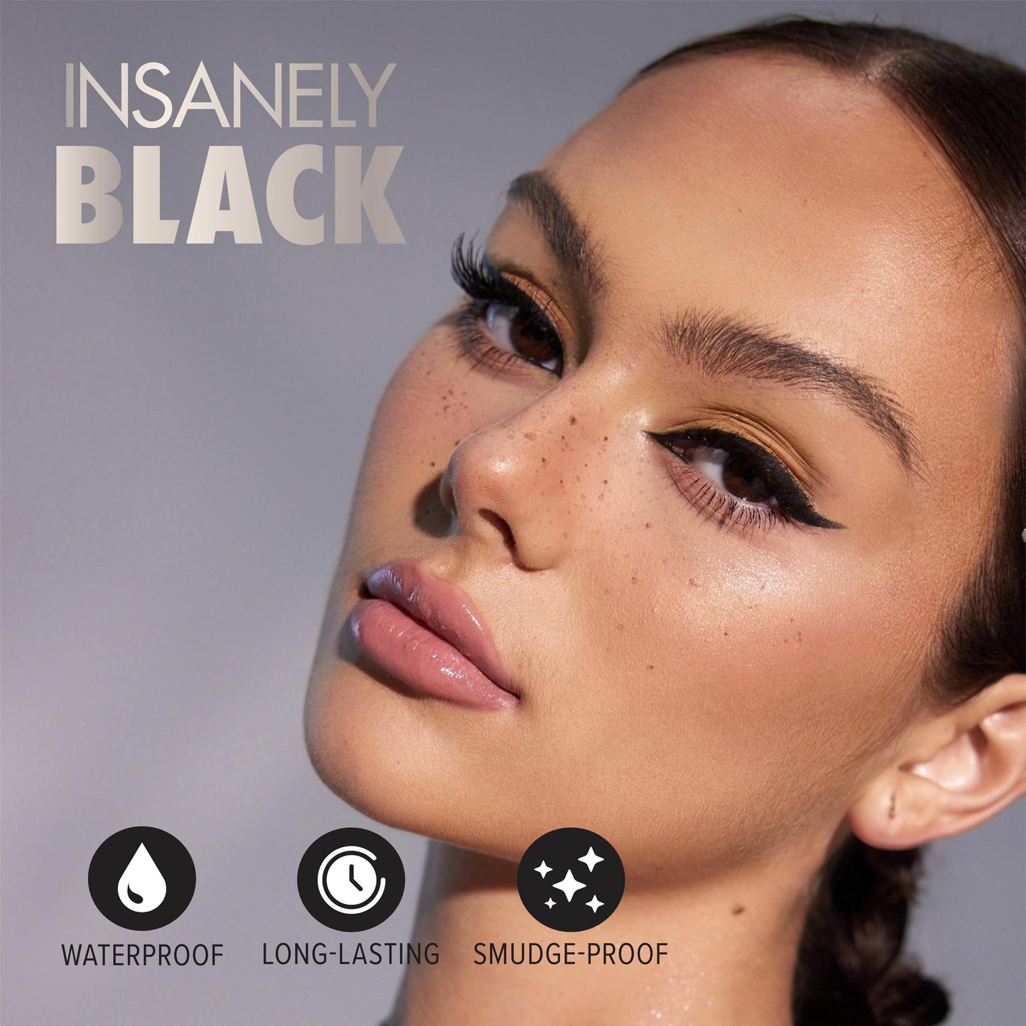 Absolute New York Insanely Black Flex Brush Liquid Eyeliner, Flexible Tip, Waterproof & Smudgeproof, Long-Lating and Pigmented Beauty & Personal Care Absolute New York