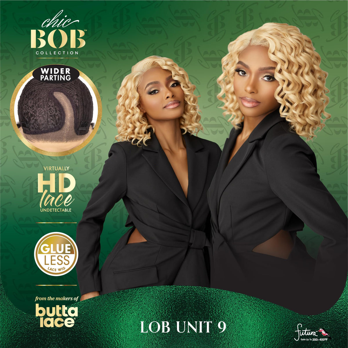Sensationnel Chicbob Lace Frontwig-Lob Unit 9, BALAYAGECHOCOLATE