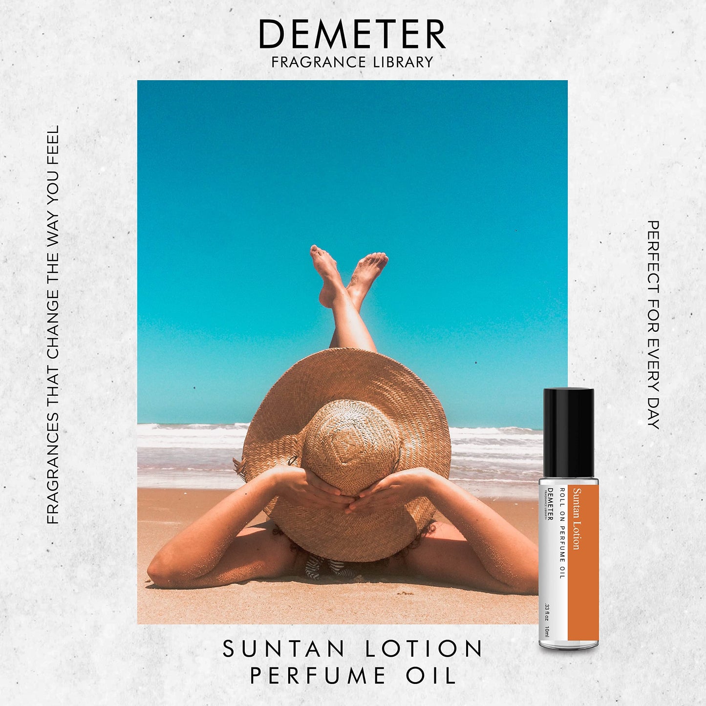 DEMETER Suntan Lotion Perfume Oil Roll on, .33 Oz, Long-Lasting Beauty & Personal Care DEMETER