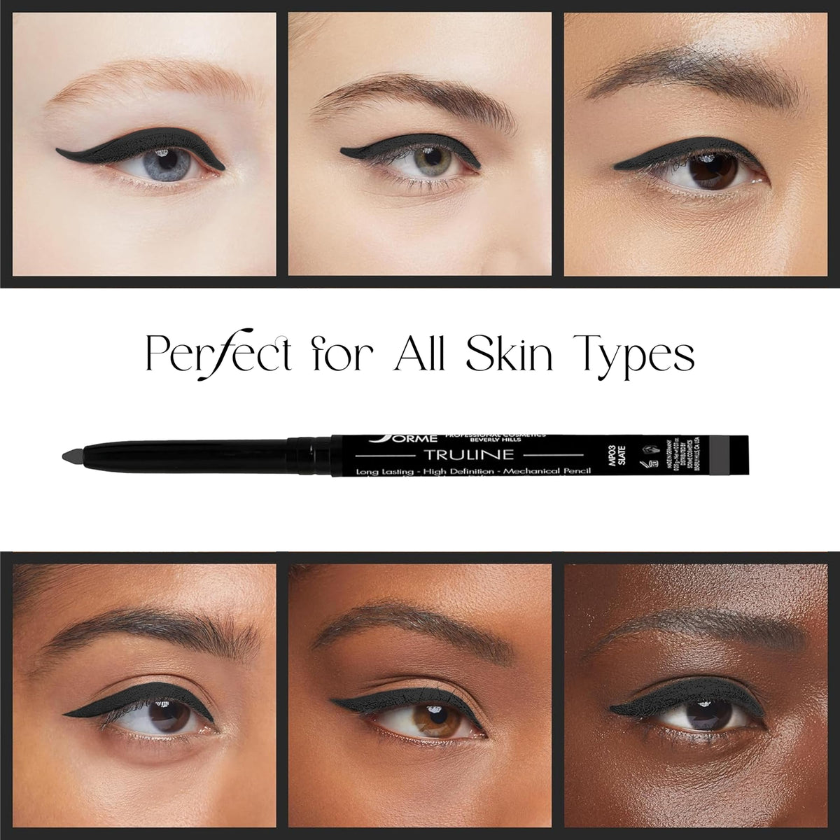 SORMÉ Truline Professional Mechanical Smudge Proof Eyeliner Pencil - Vitamin E Waterproof Gel Formula with Finest Color Pigment & Ultra Creamy Beauty & Personal Care SORMÉ