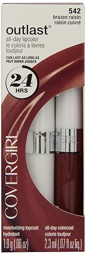 CoverGirl Outlast All Day Two Step Lipcolor, Brazen Raisin 542, 0.13 Ounce Beauty & Personal Care COVERGIRL