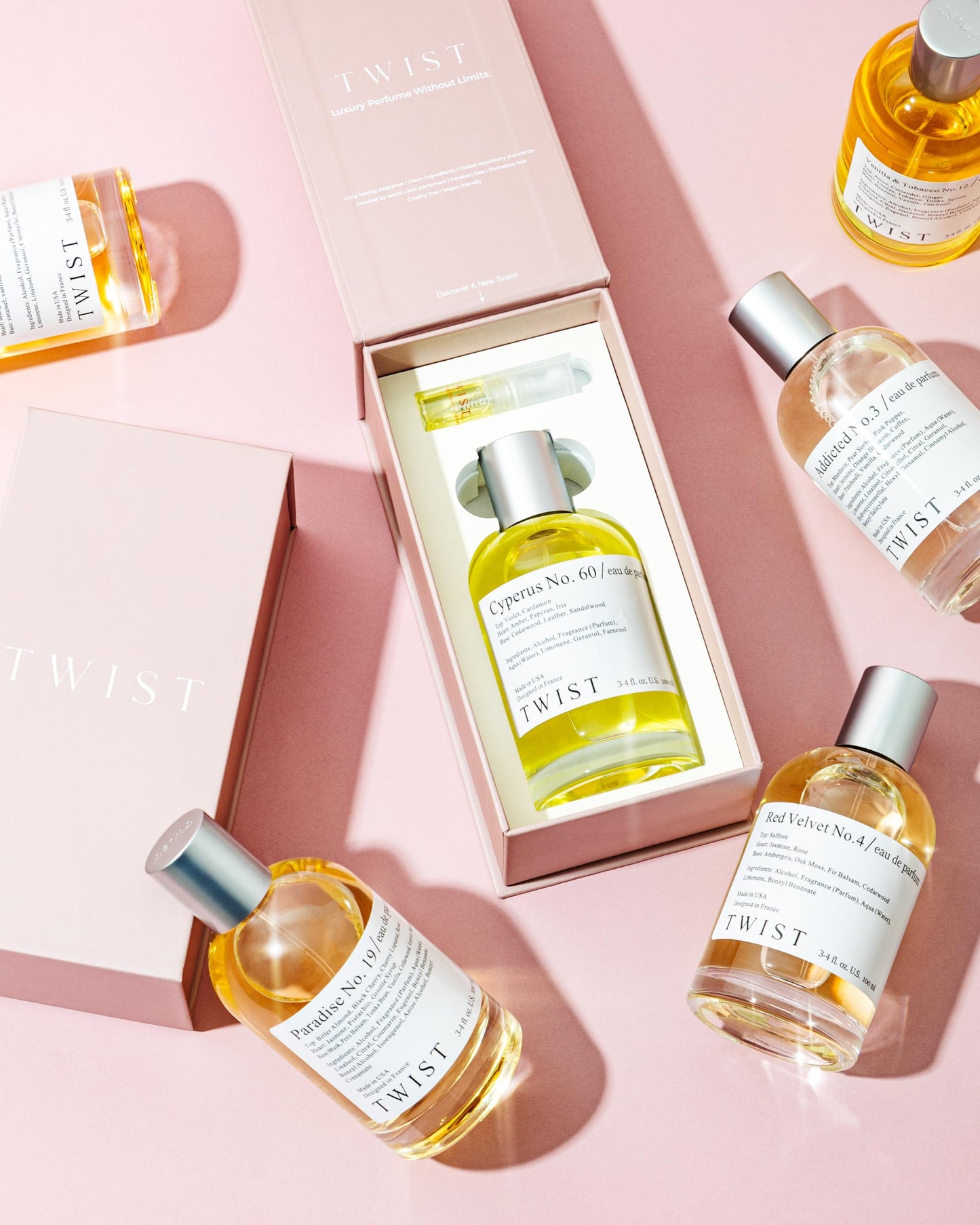 Twist Pink Coco No. 126 - Inspired by Narciso Poudree, Long-Lasting Perfume for Women, Vegan, Clean Ingredients, Jasmine & Narciso Poudree - Spray 100 Beauty & Personal Care HOUSE OF TWIST
